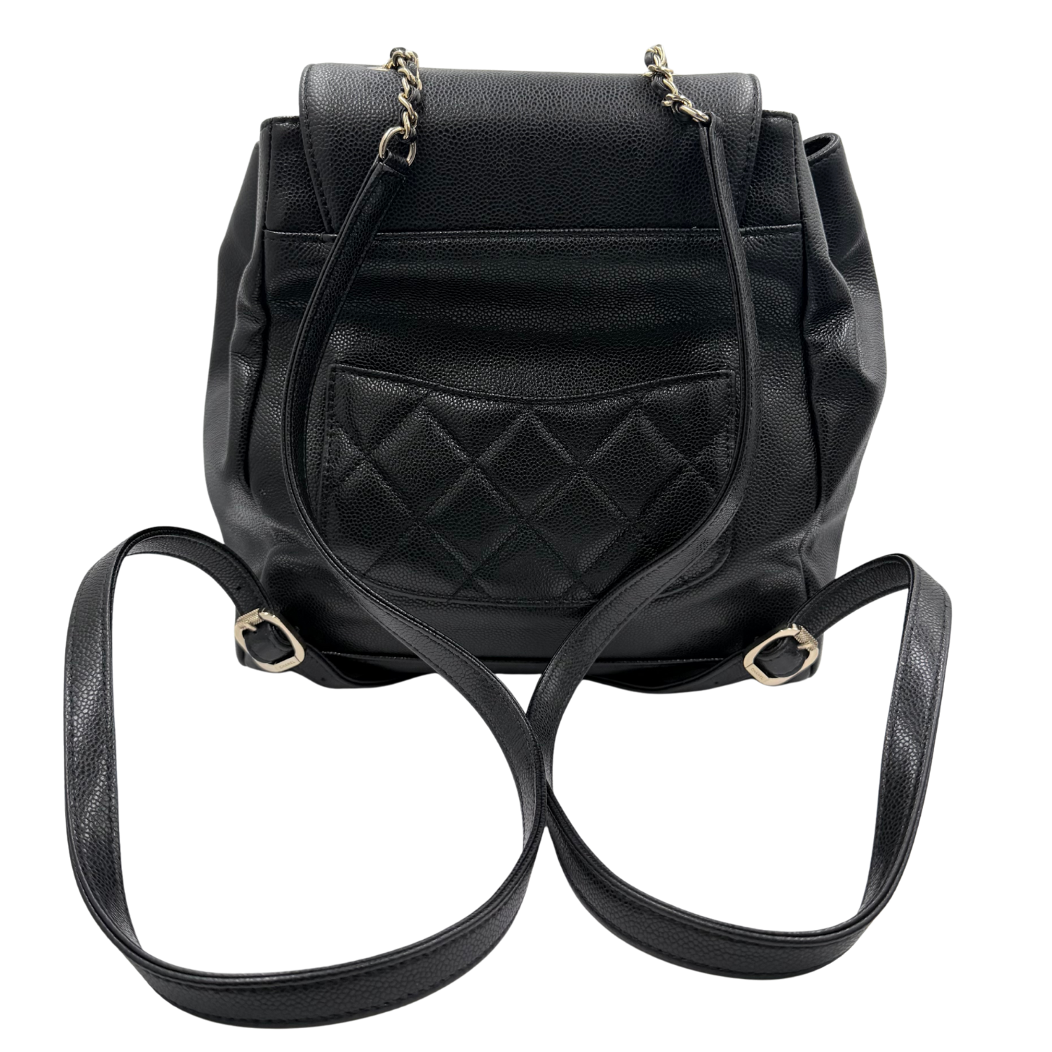 Chanel Caviar Quilted Leather Business Affinity Backpack Black