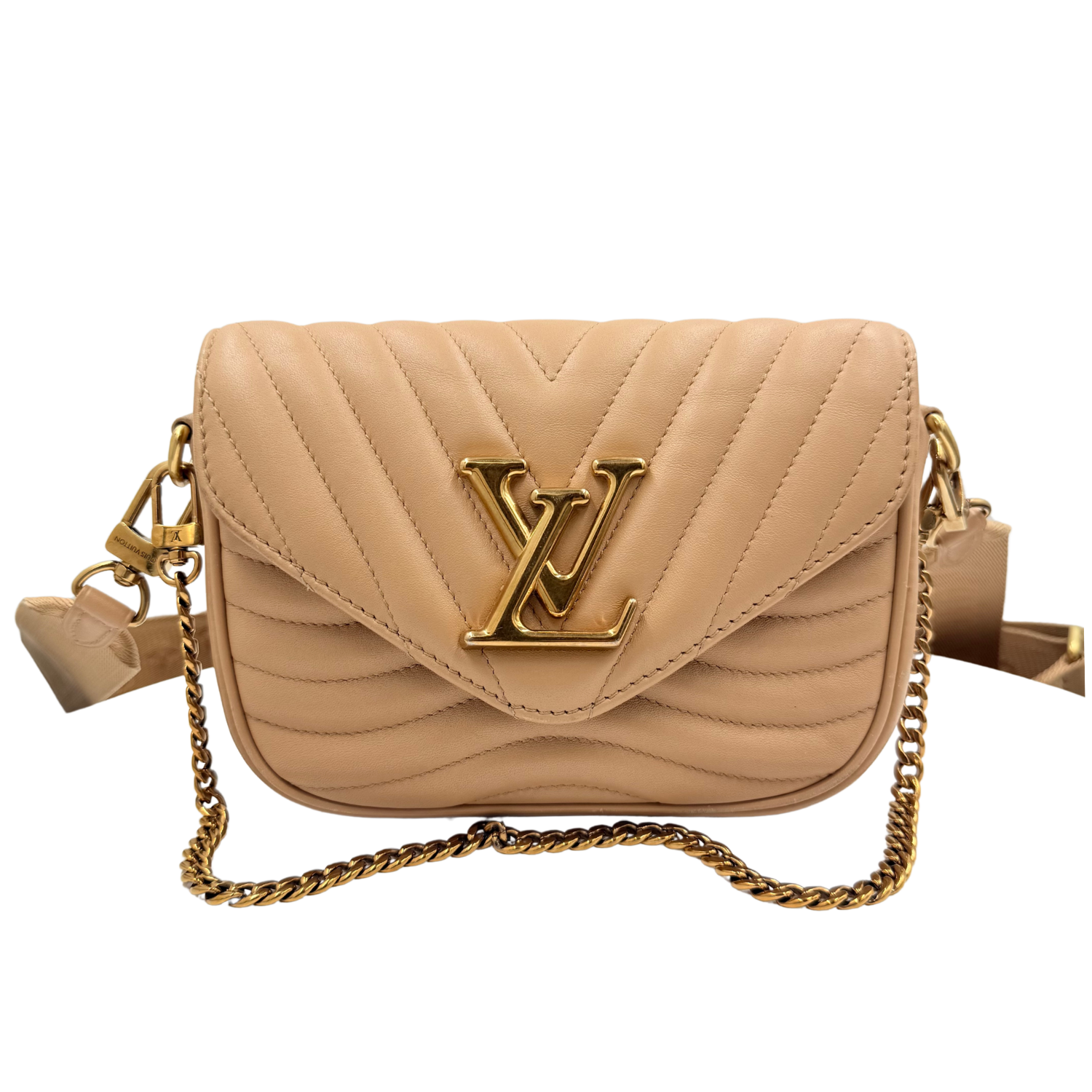 Louis Vuitton Small New Wave Multi-Pochette Tan