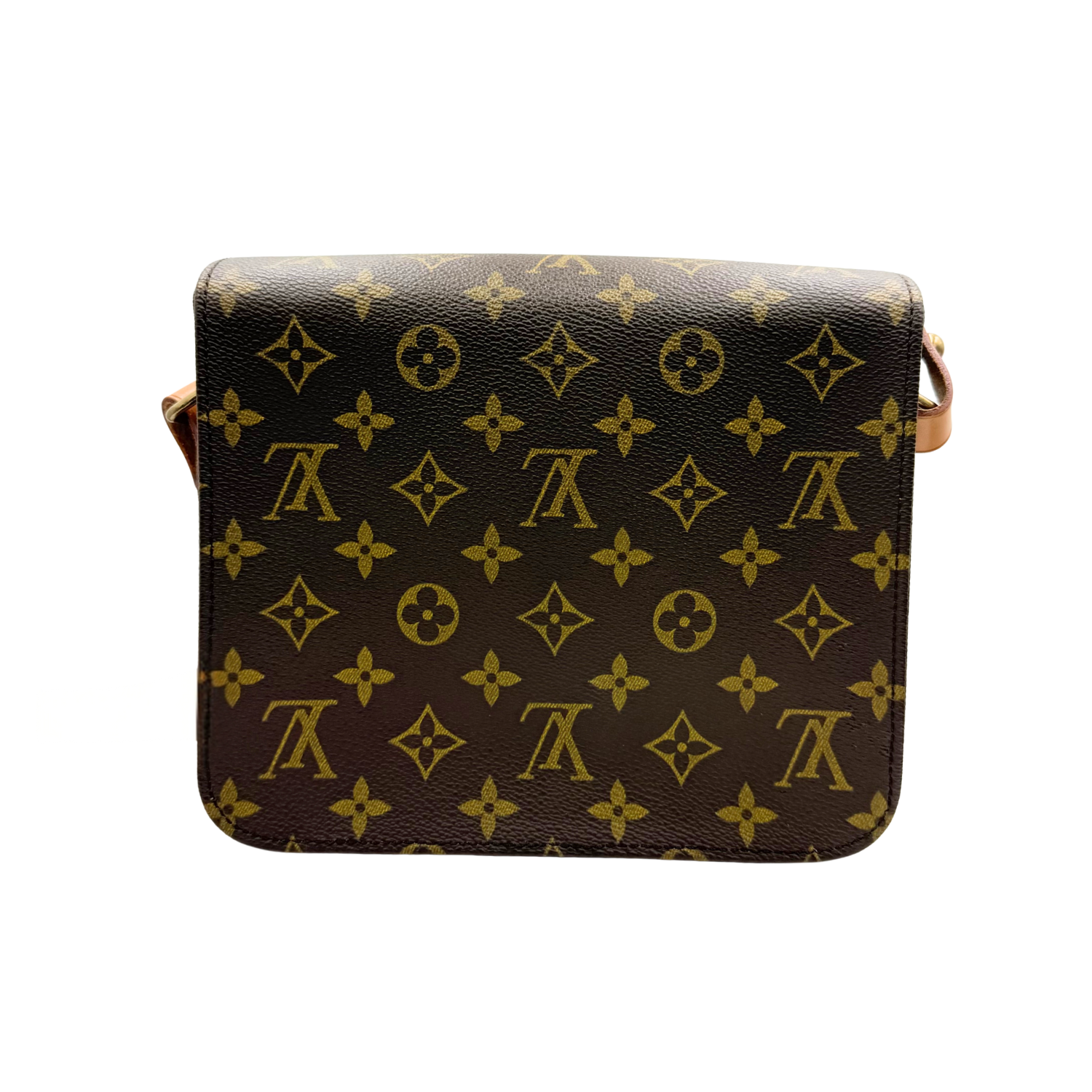 Louis Vuitton Vintage MM Monogram Cartouchière Brown