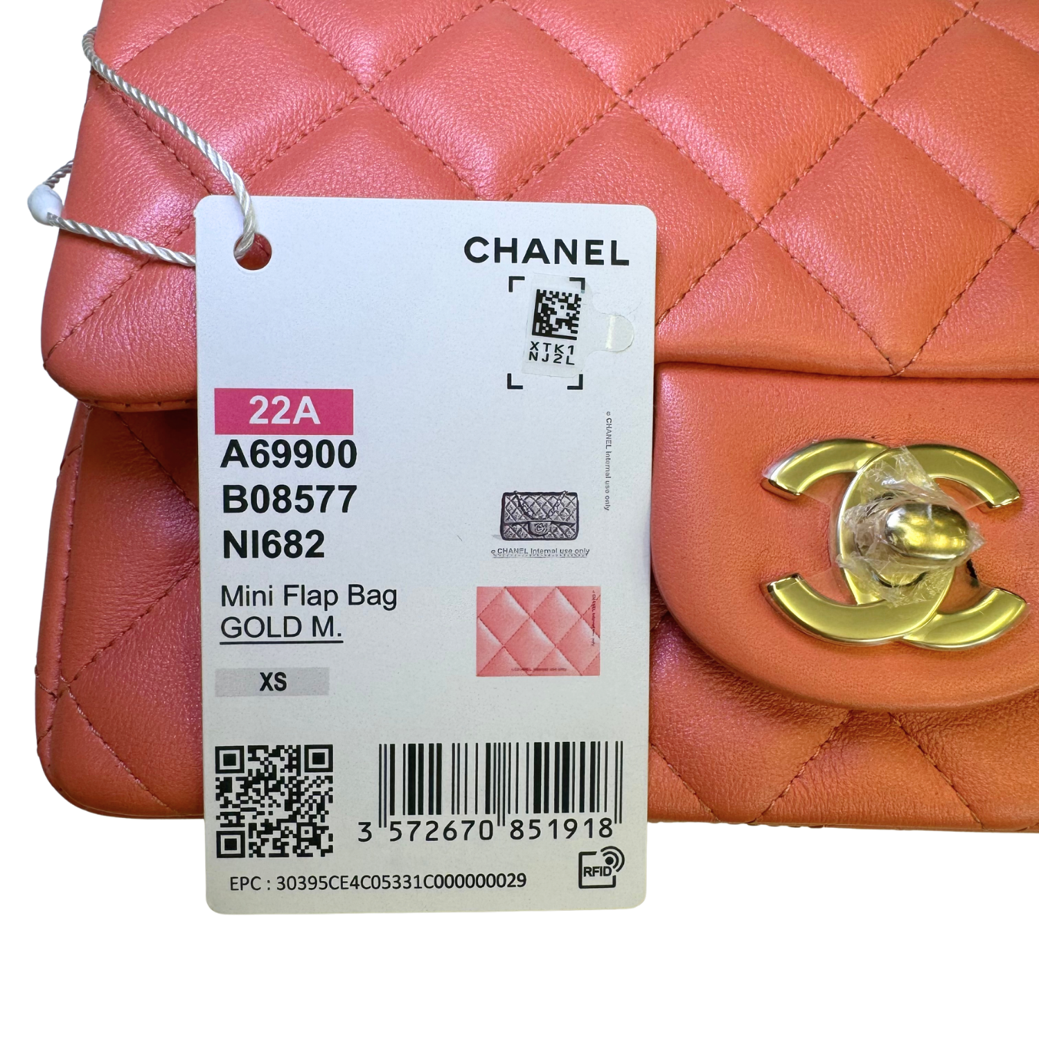 Chanel Classic Single Flap Bag Quilted Leather Mini Pink