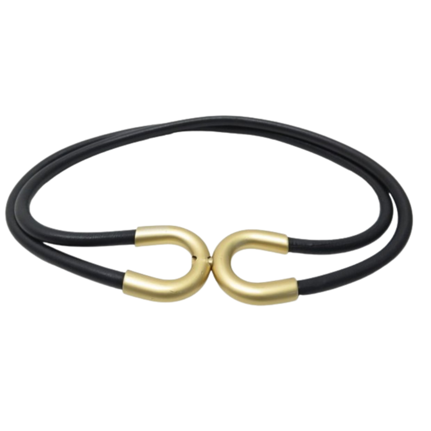 Chanel Small Leather Rope Snap Belt Black