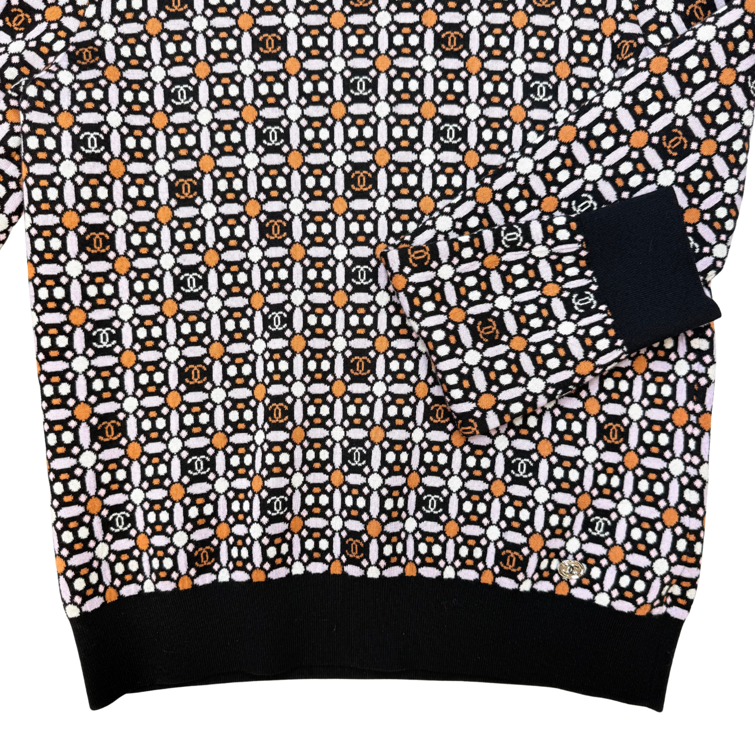 Chanel Metier D'Arte Pullover Sweater Lilac & Multicolor