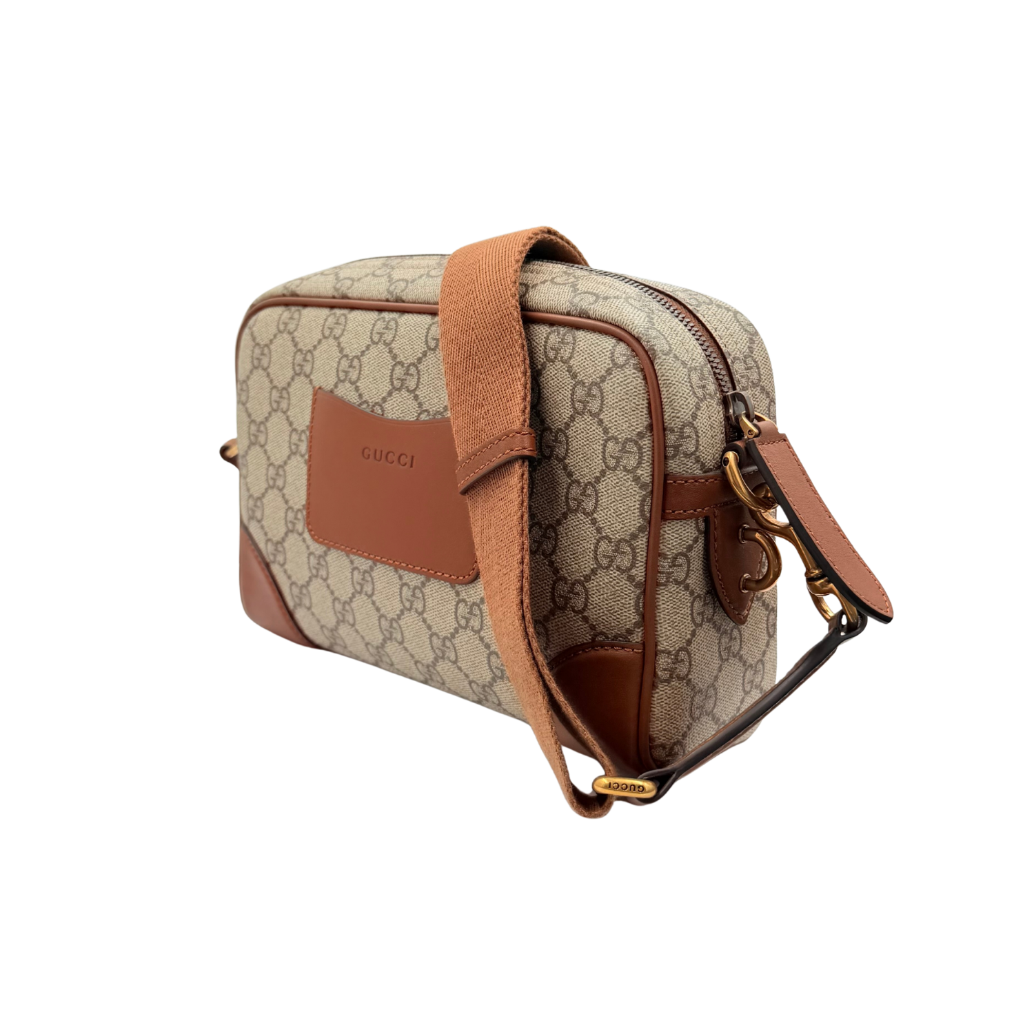 Medium GG Supreme Monogram Canvas Crossbody Brown