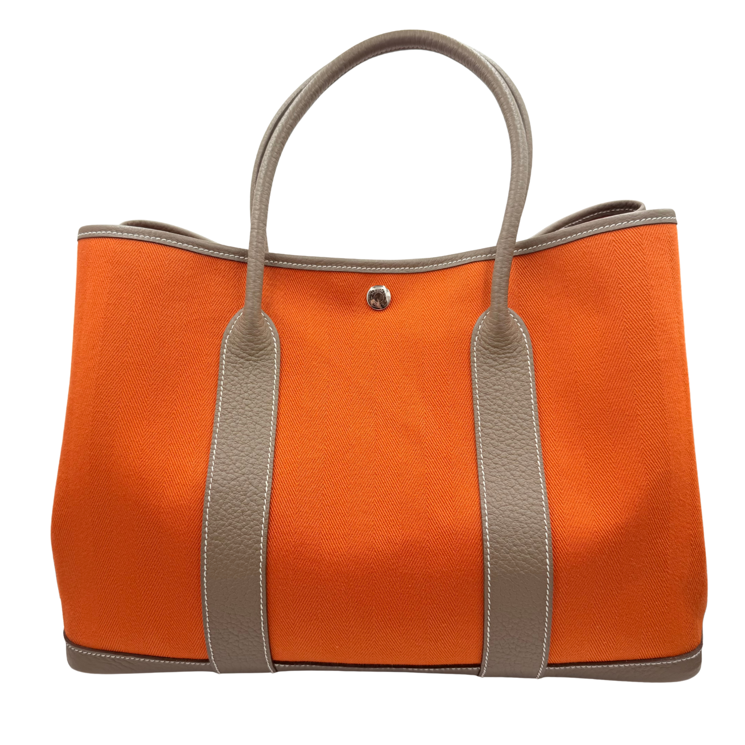 Hermès Toile Militaire & Vache Country Garden Party 36