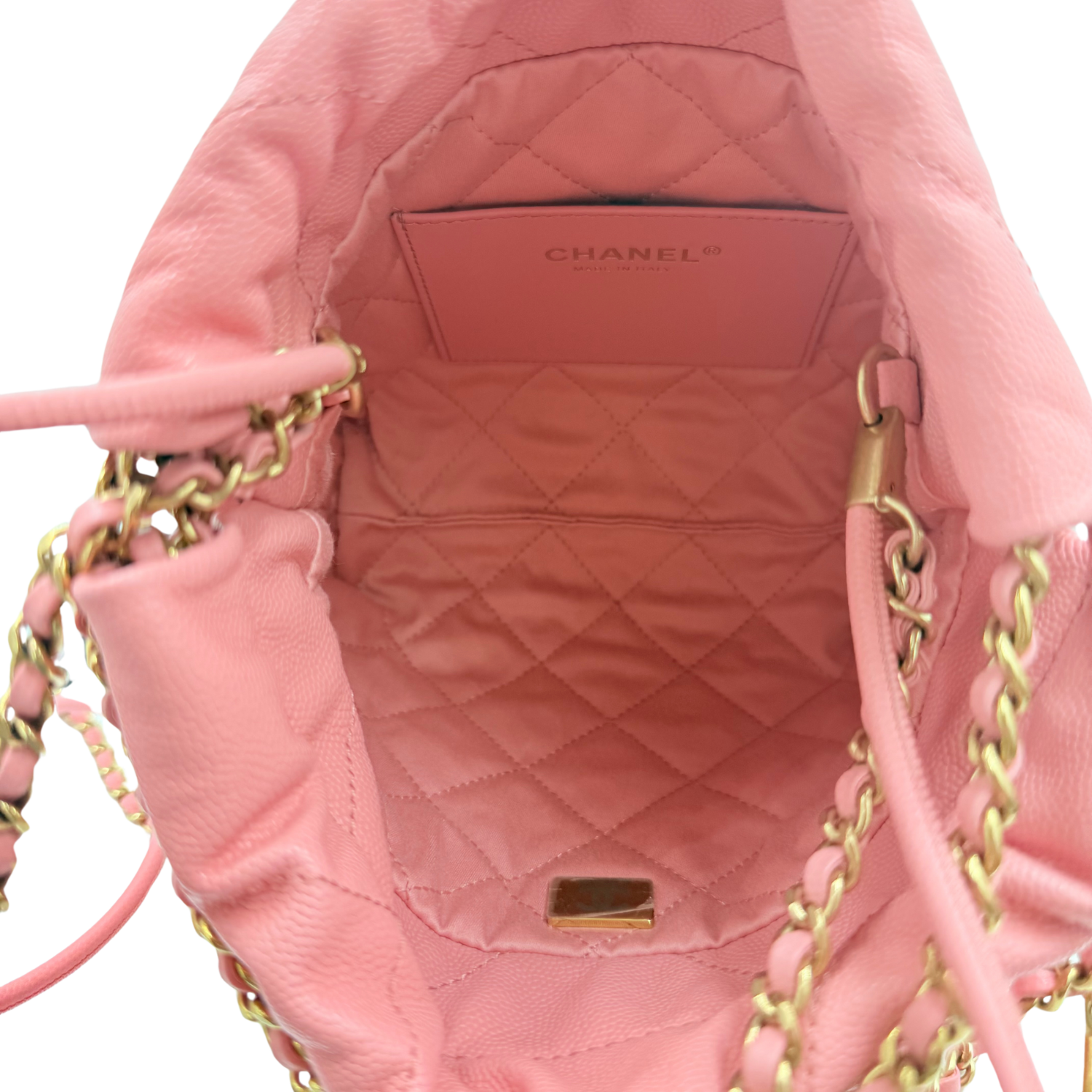 Chanel 22 Mini Hobo Bag Coral Pink