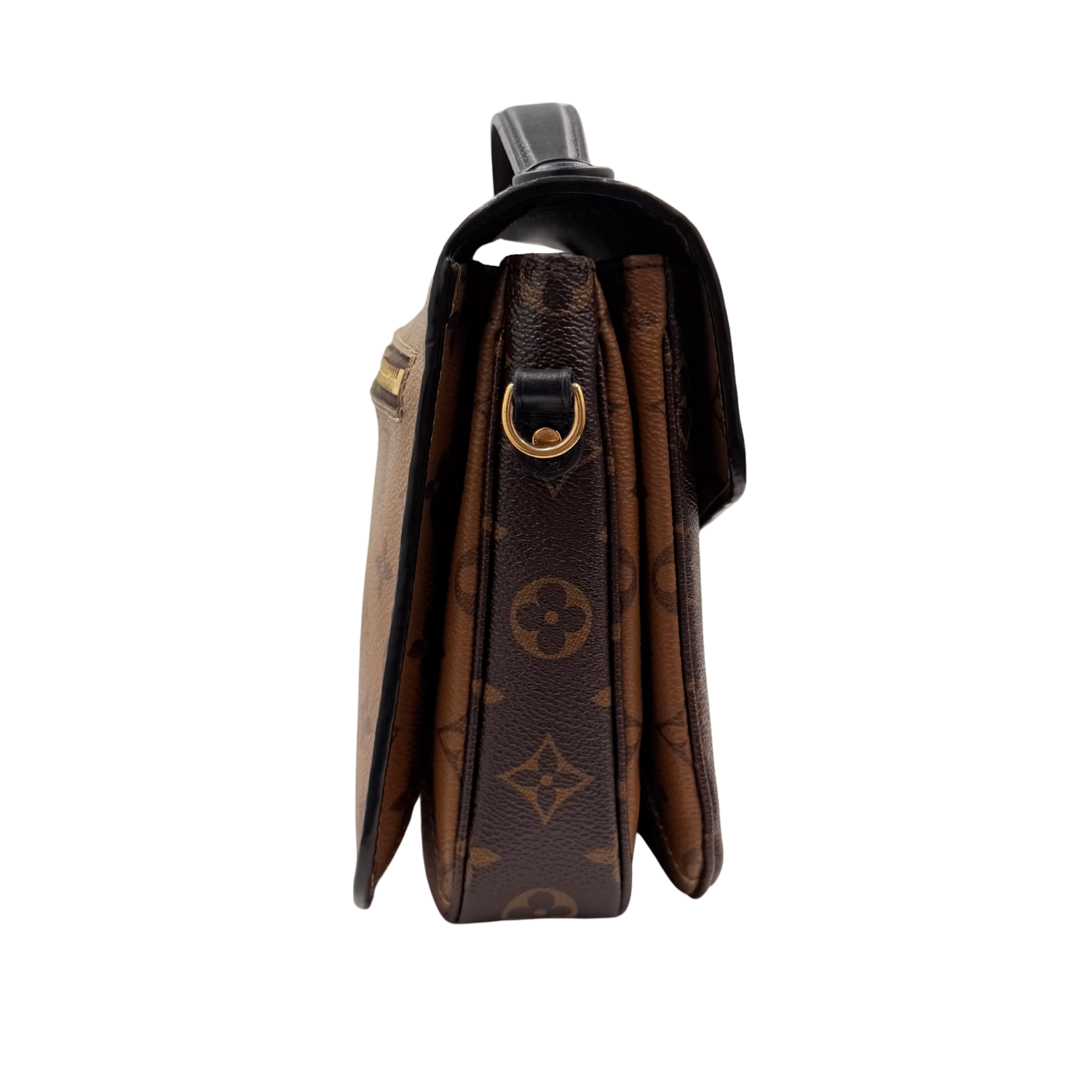 Medium Reversed Monogram Canvas Metis Bag Brown