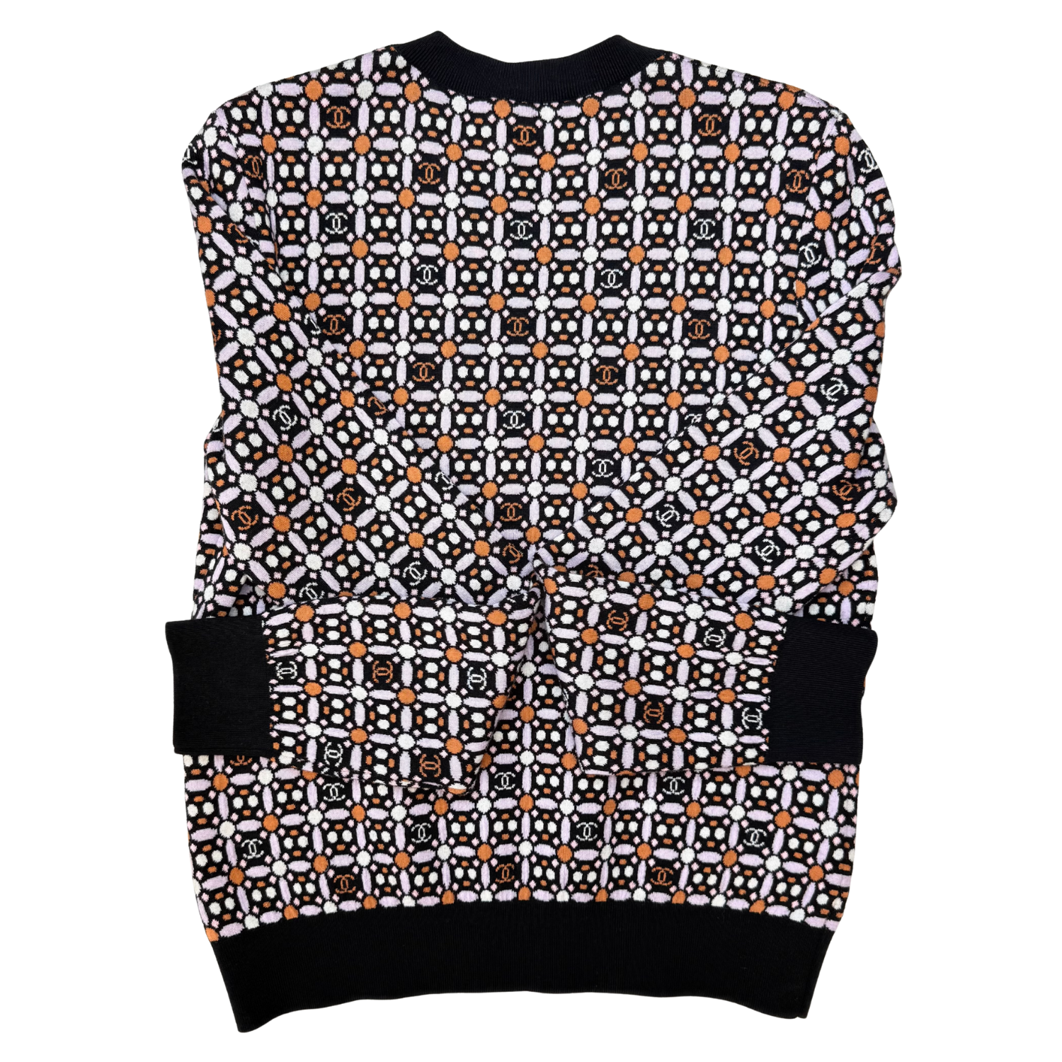Chanel Metier D'Arte Pullover Sweater Lilac & Multicolor