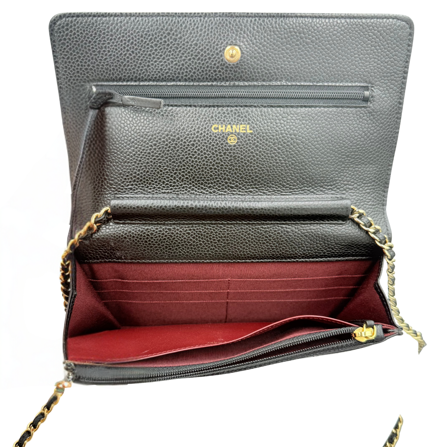 Chanel Classic Quilted Wallet On Chain Black Series 18