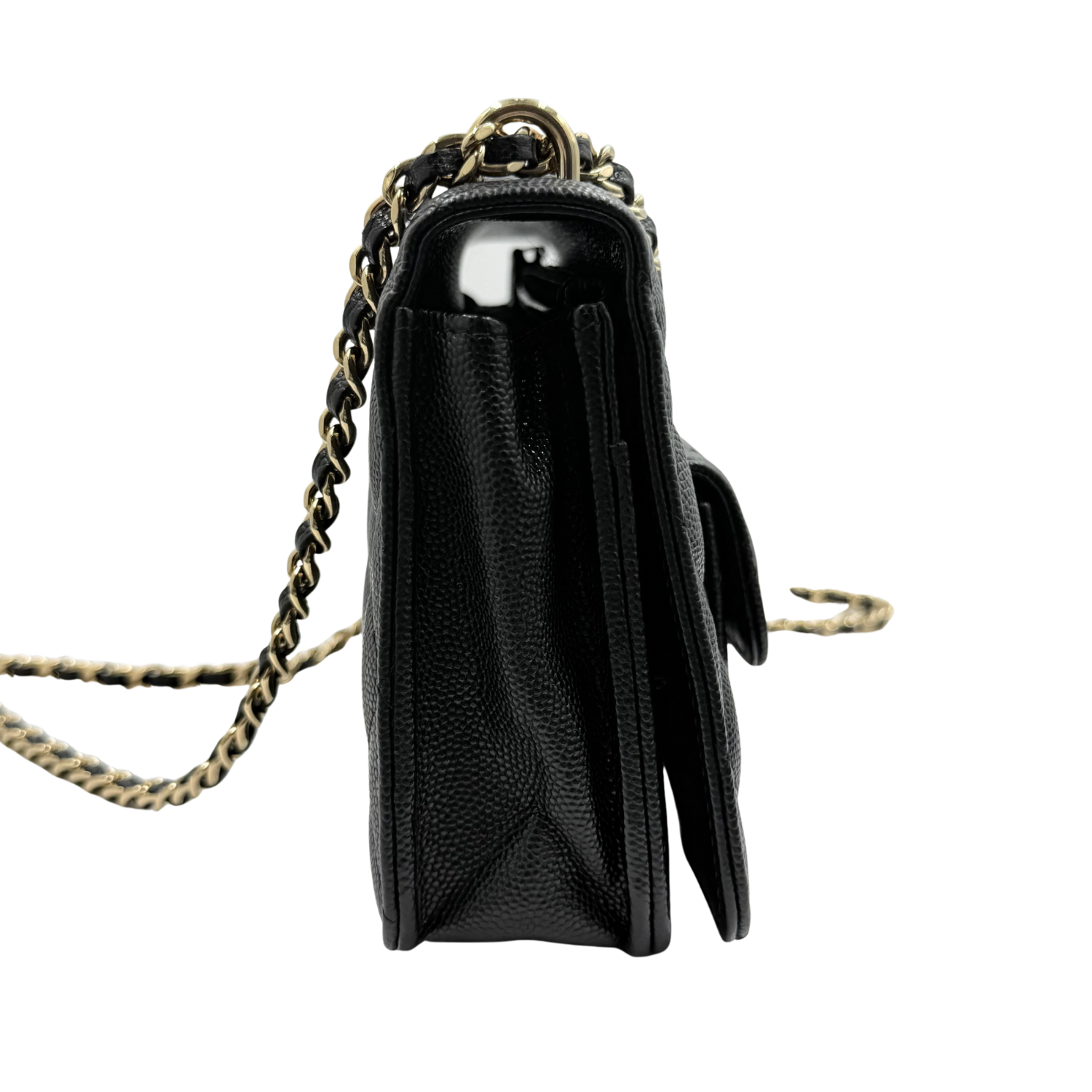 Chanel Pocket Twins Wallet On Chain Black