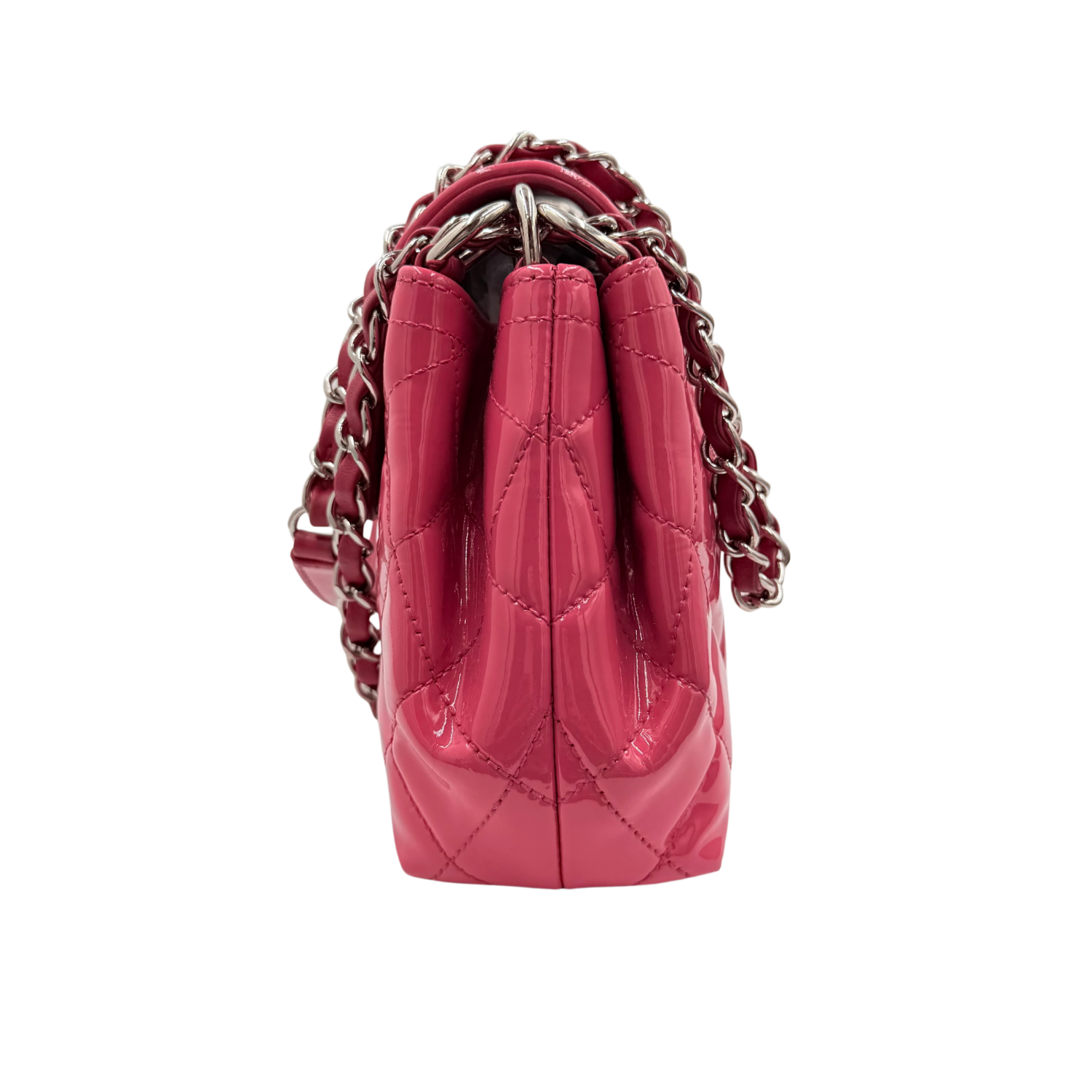 Small Coco Shine Accordion Bag Pink