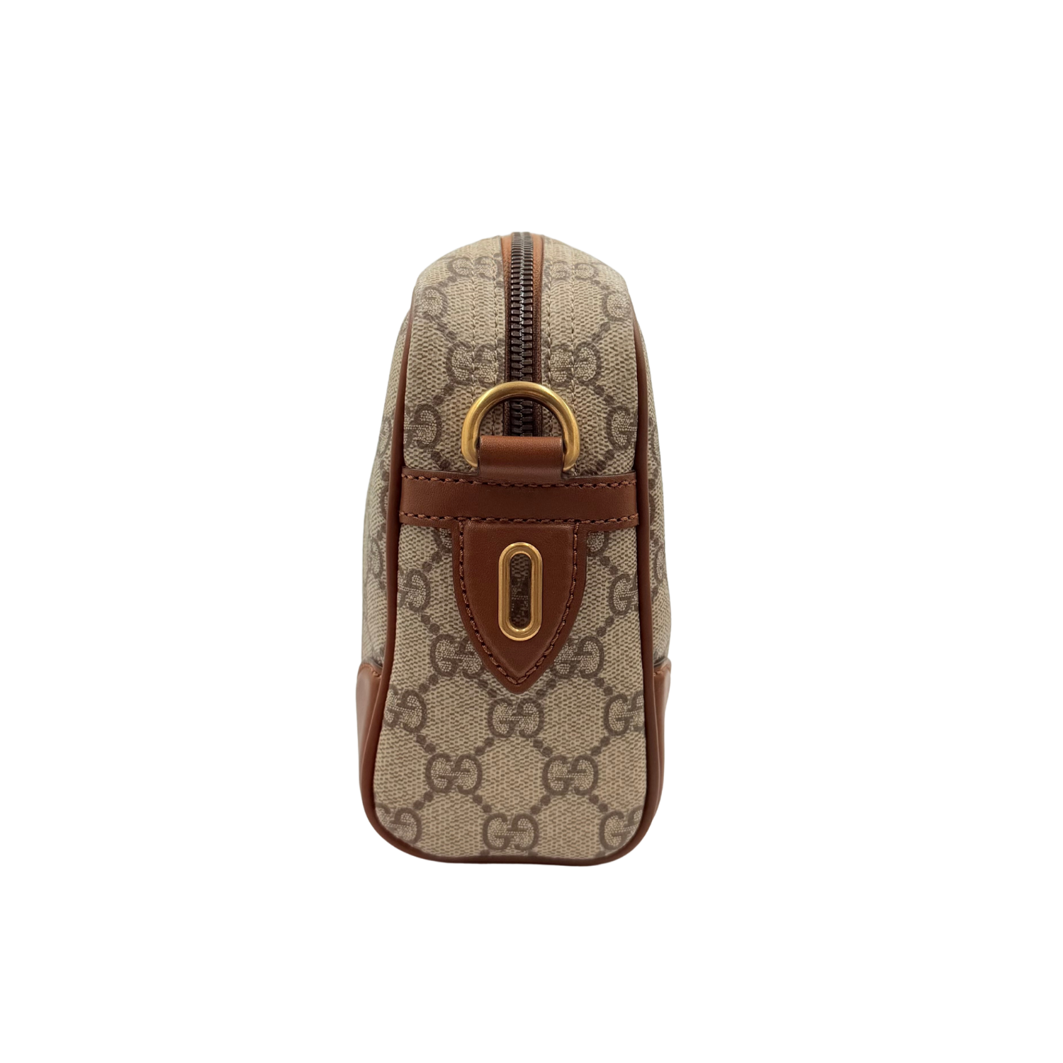 Medium GG Supreme Monogram Canvas Crossbody Brown
