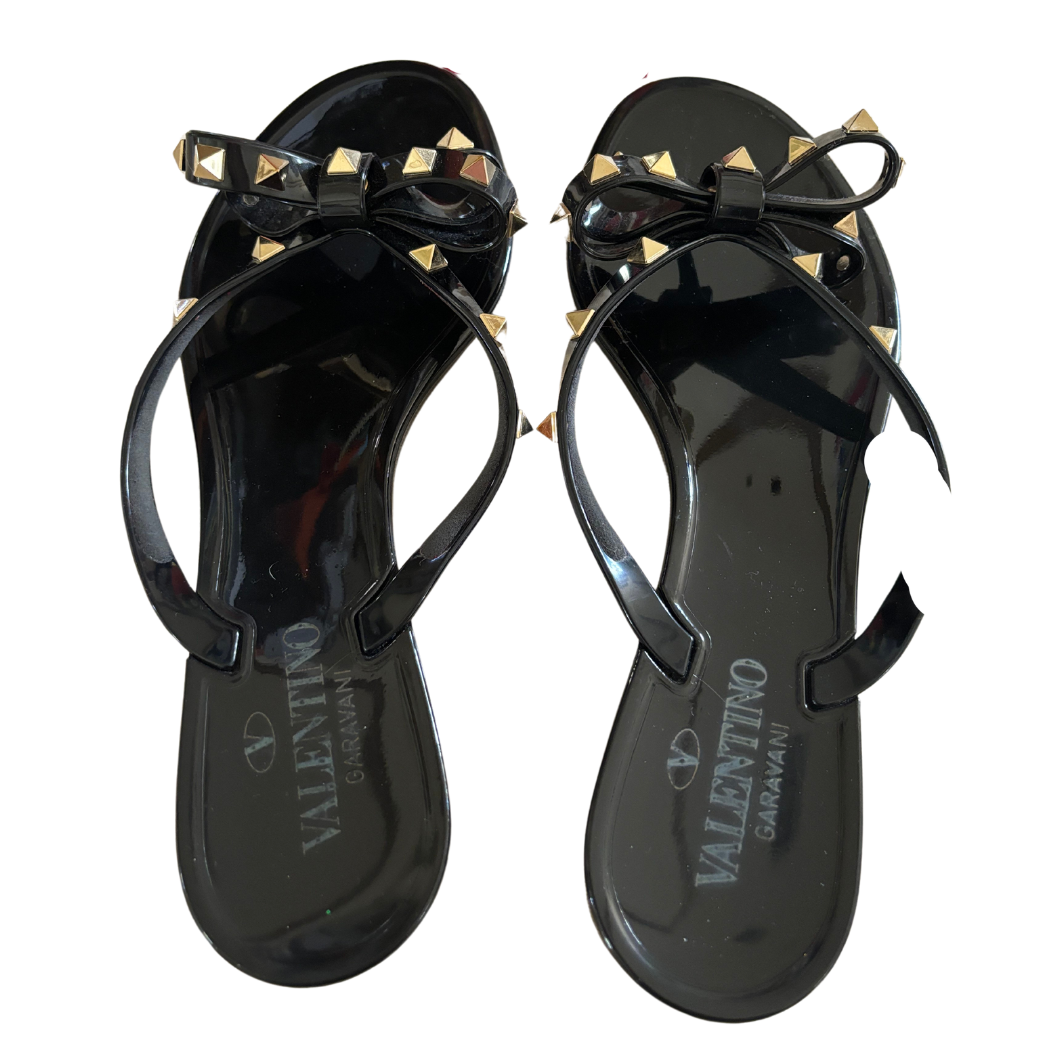 Valentino Rockstud Jelly Bow Sandal