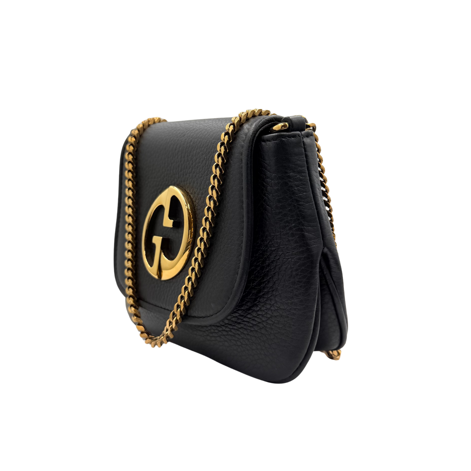 Small Pebbled Calfskin 1973 Shoulder Bag Black