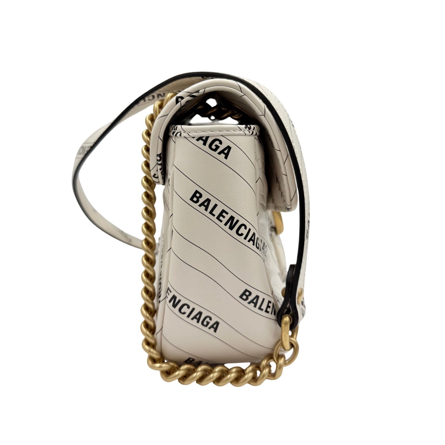 Gucci x Balenciaga Small The Hacker Project GG Marmont Bag White