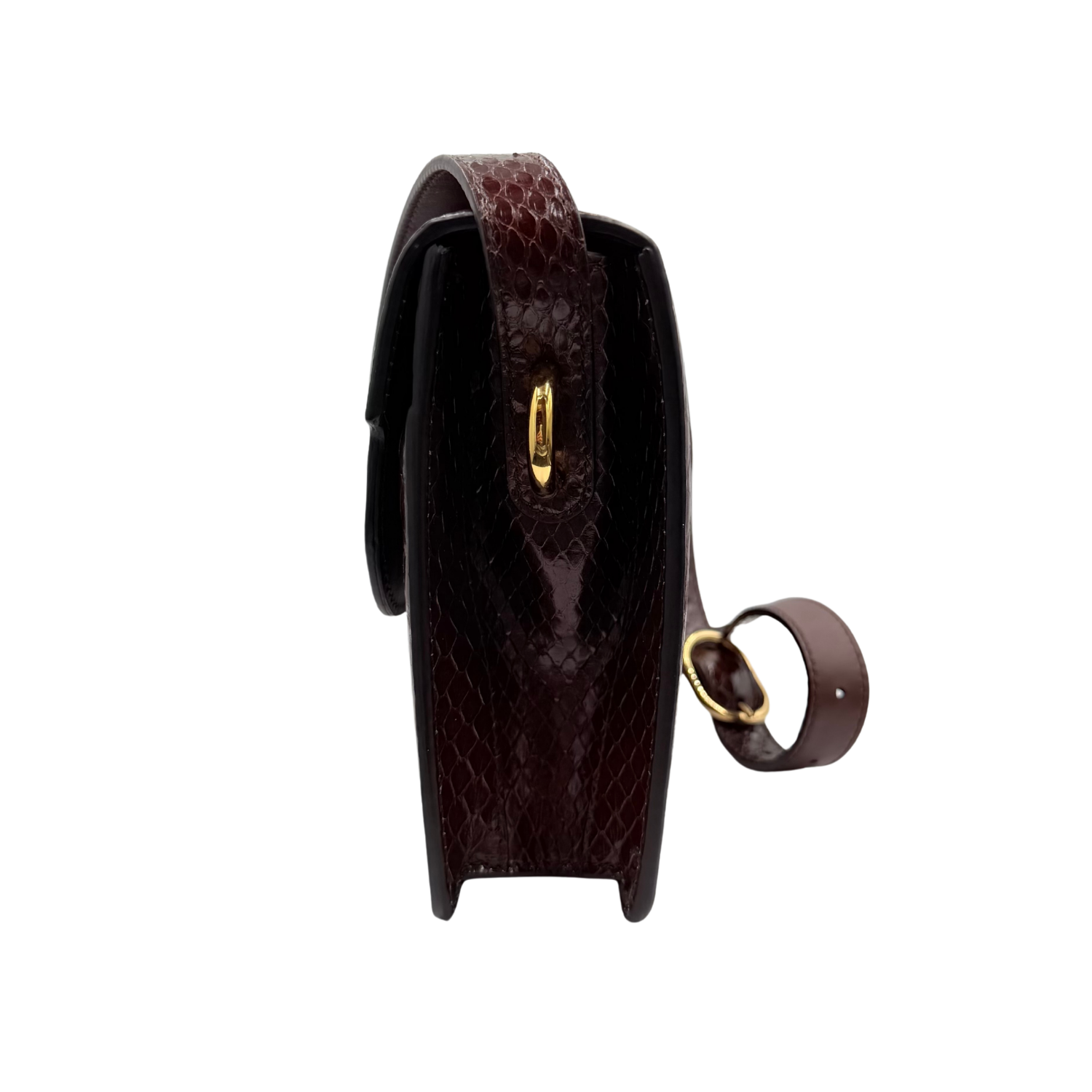 Medium GG Ring Python Burgundy