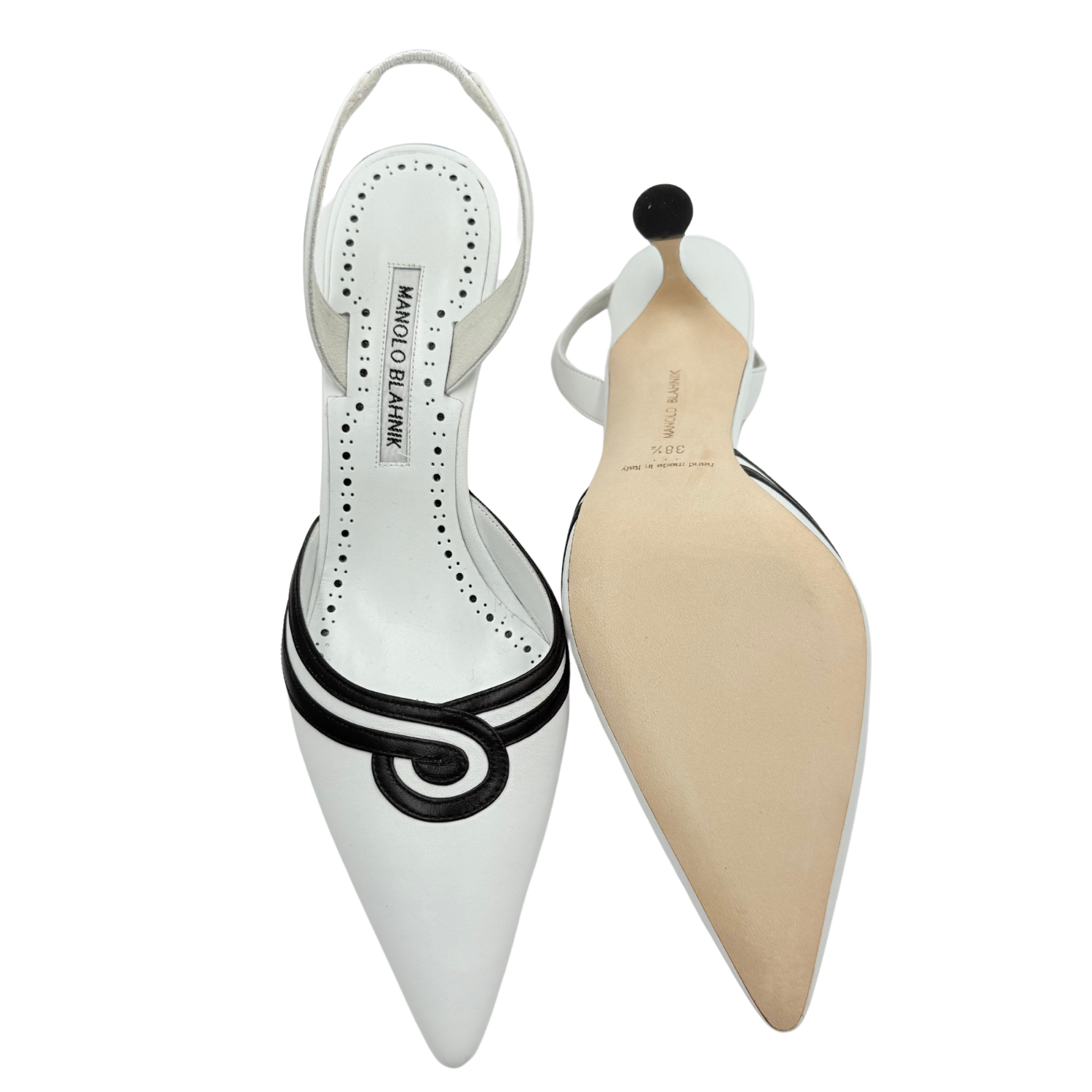Manolo Blahnik 70mm Chongasli Gala Slingback Pumps
