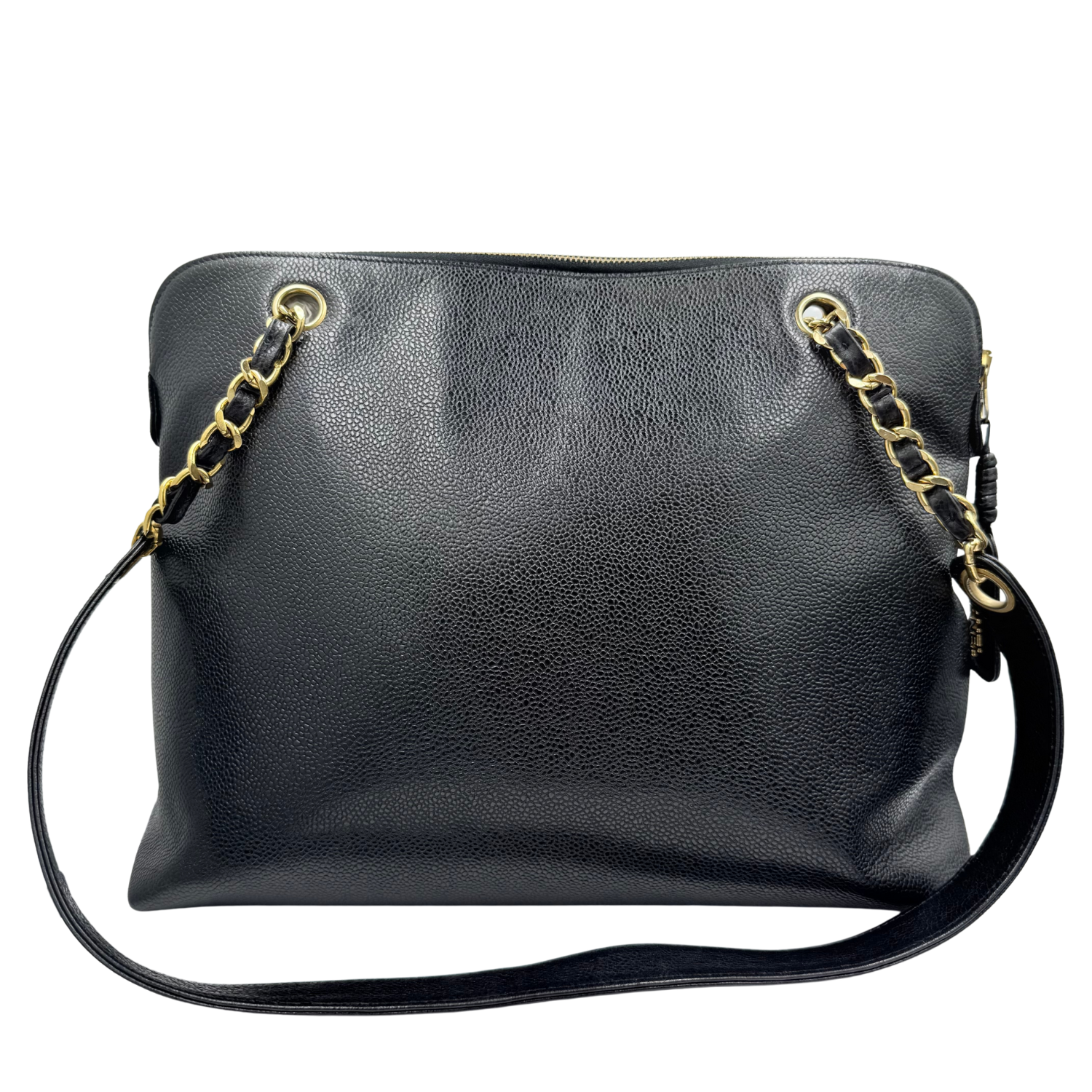 Chanel Vintage Medium Envelope Shoulder Bag Black