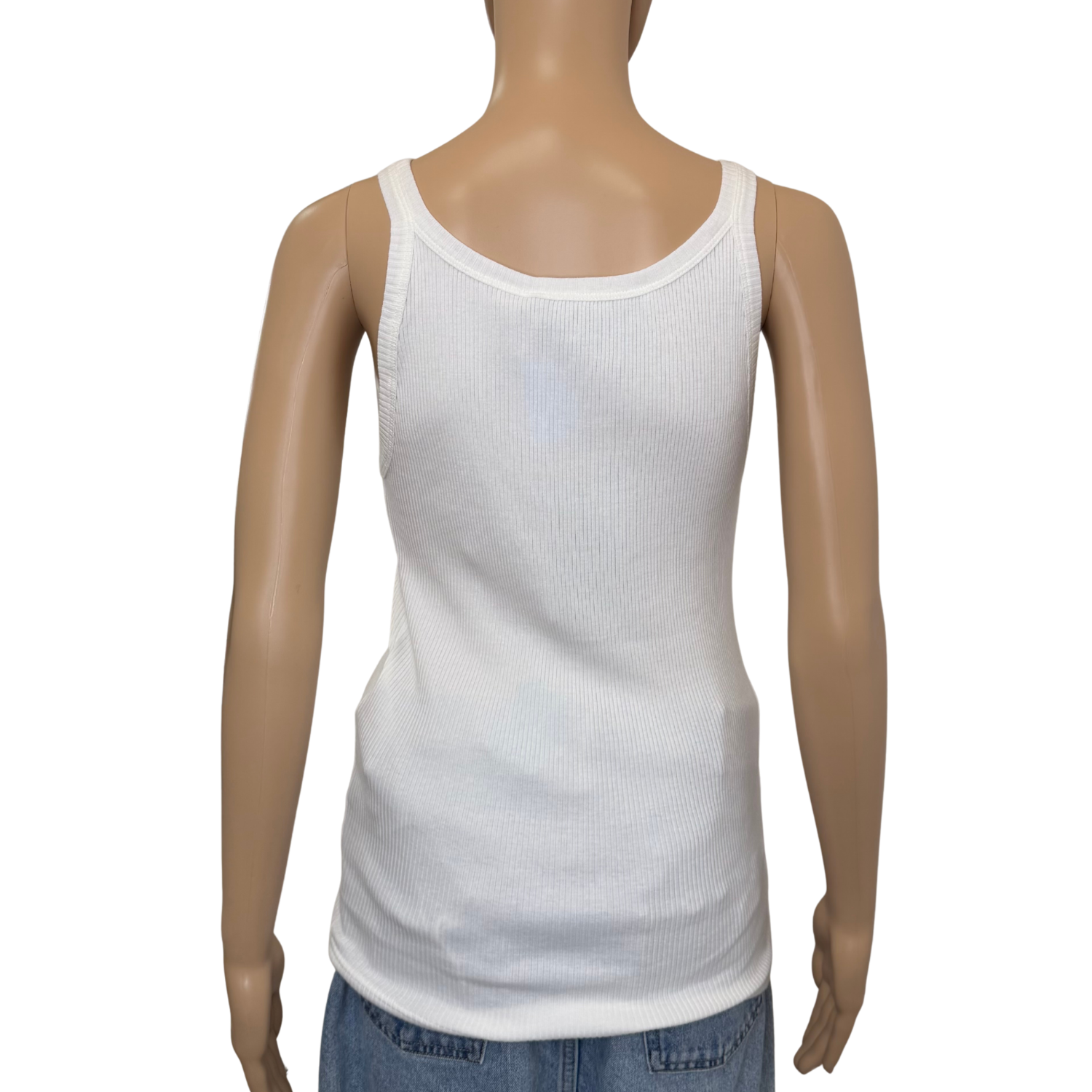 Gucci Ribbed Tank Top White