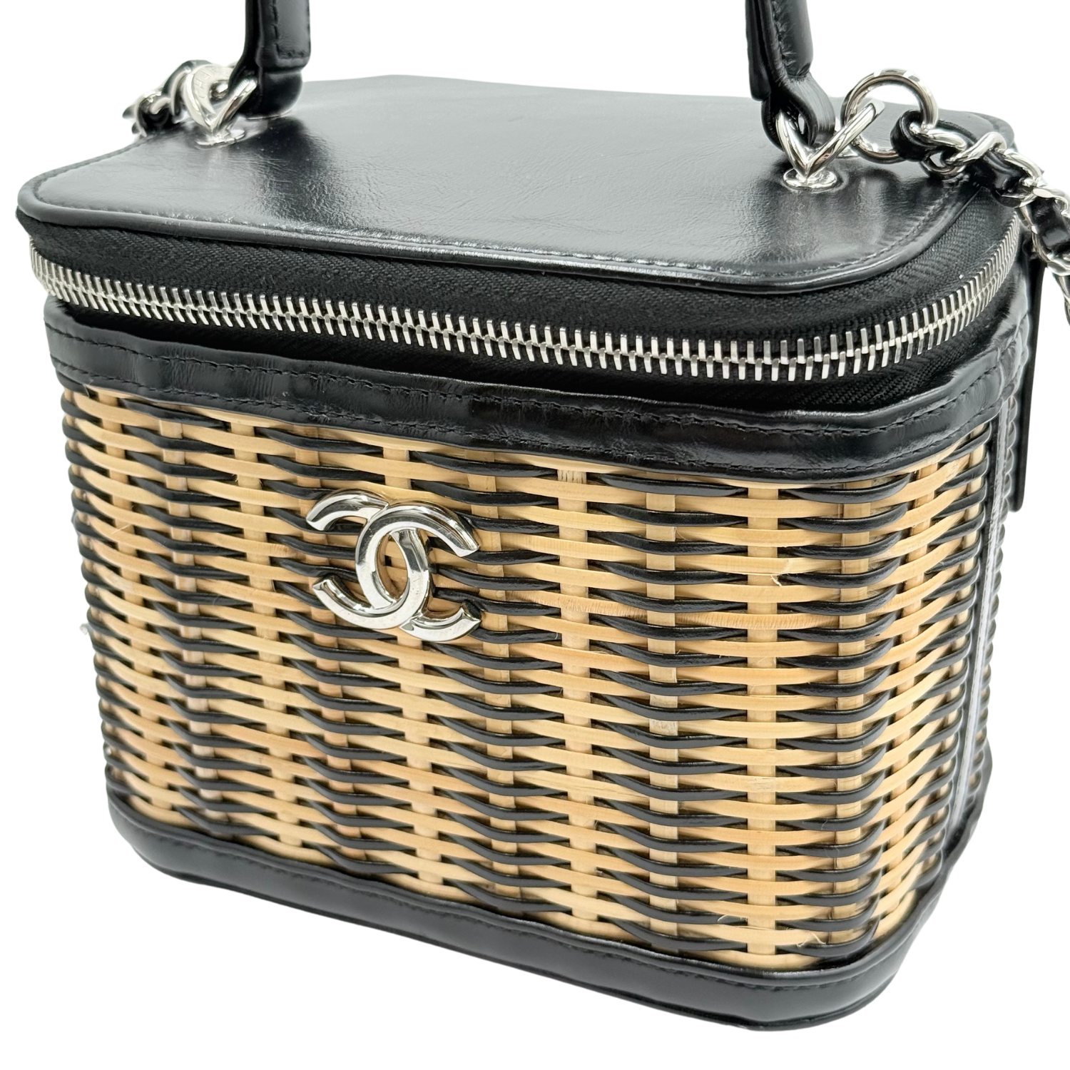 Chanel Small Take Away Wicker Vanity Case