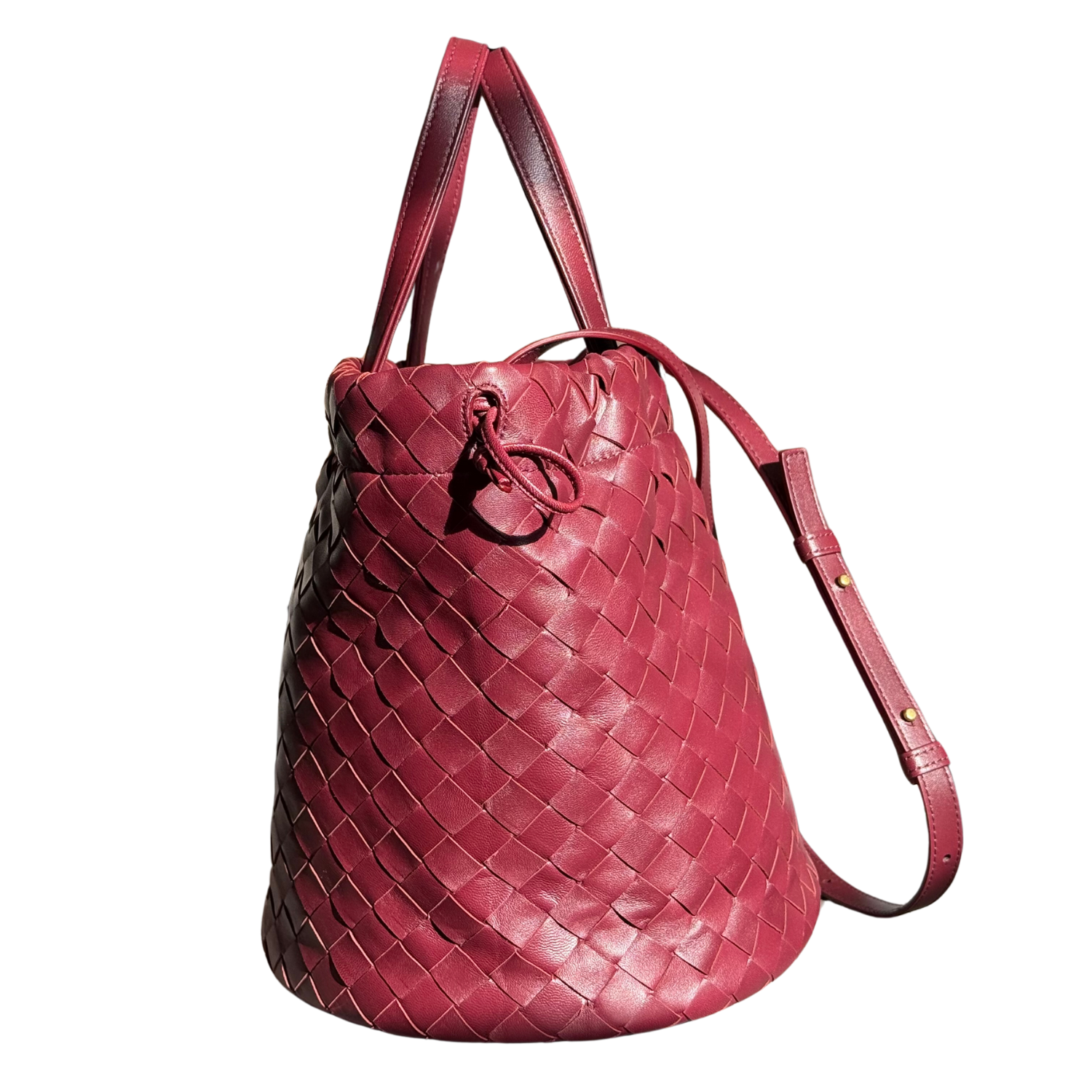 Bottega Veneta Small Castillo Bag Wine