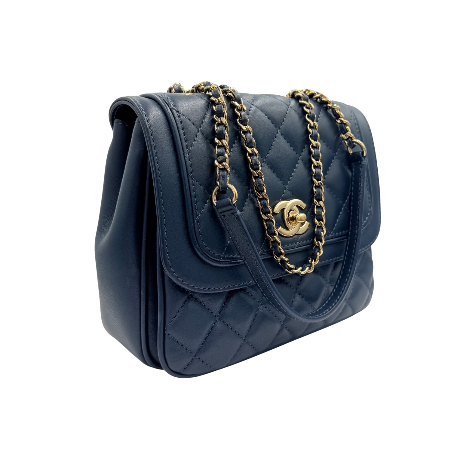 Chanel Lovely Day Flap Bag Navy