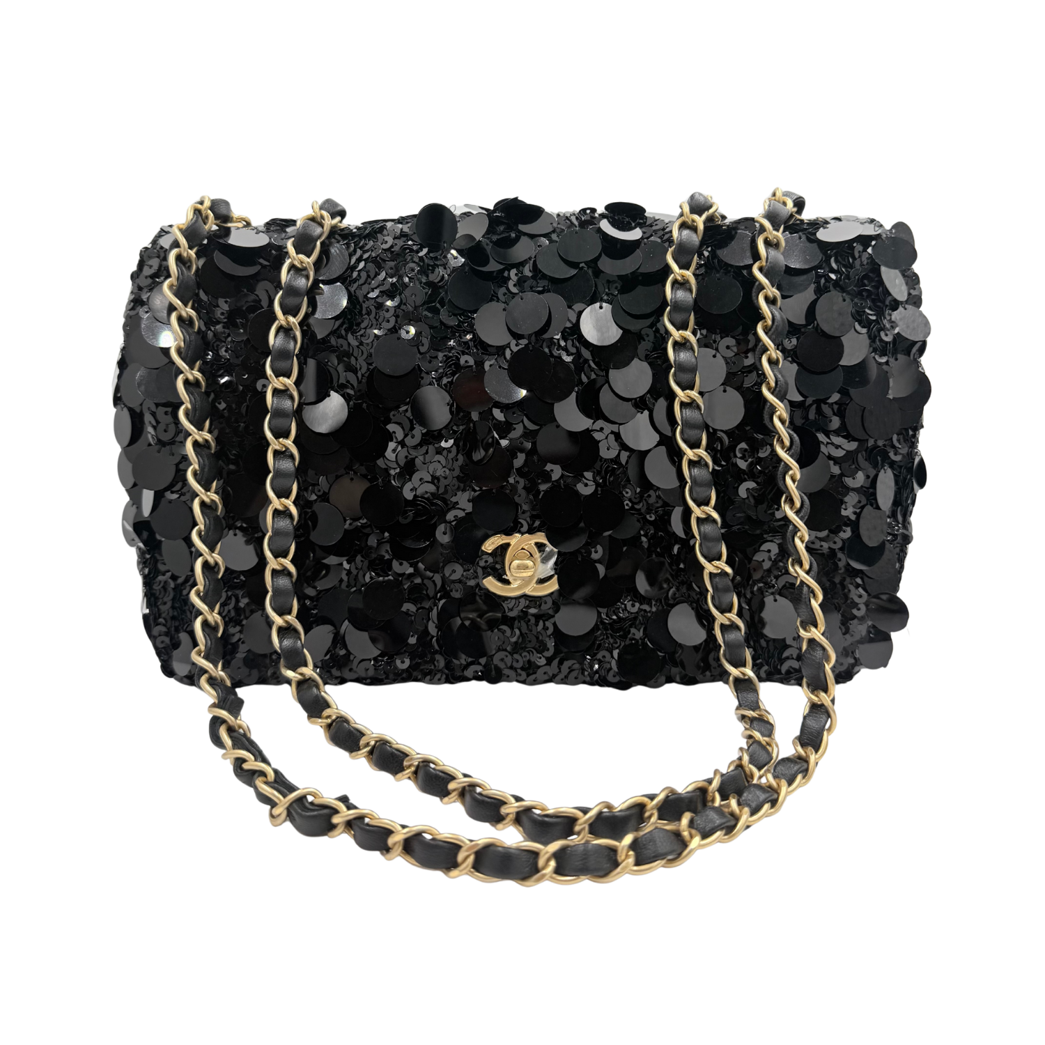 Chanel Limited Sequin Classic Flap Black