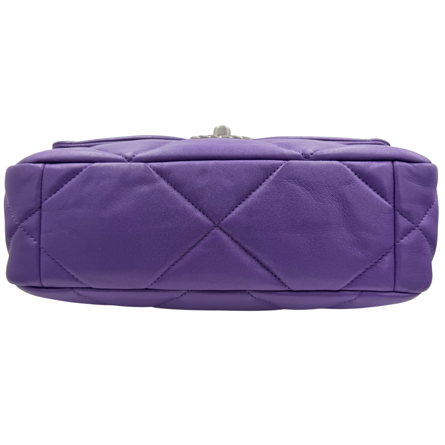 Chanel Small 19 Flap Limited Quilted Lambskin Leather Purple