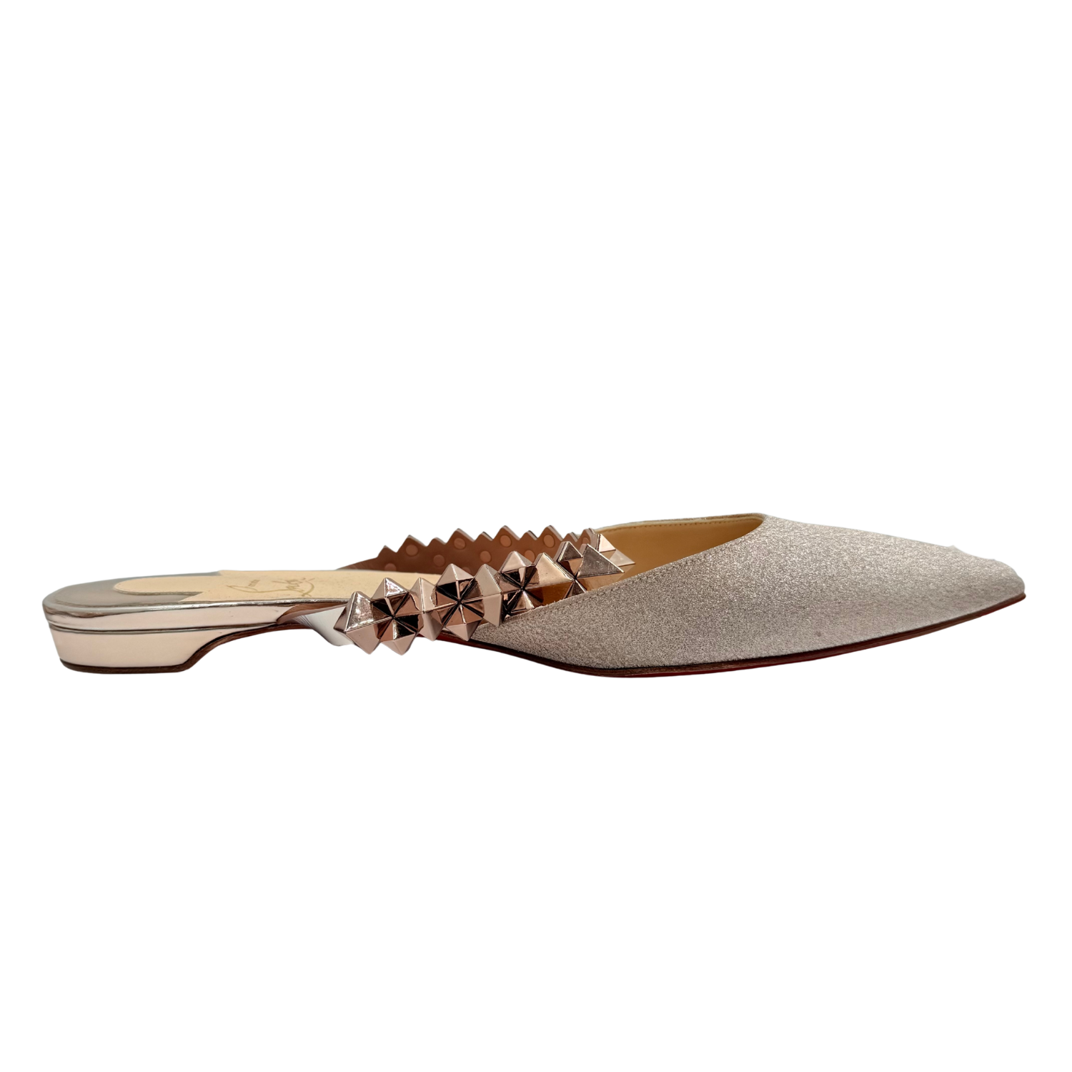 Christian Louboutin Planet Choc Spike Accents Mules