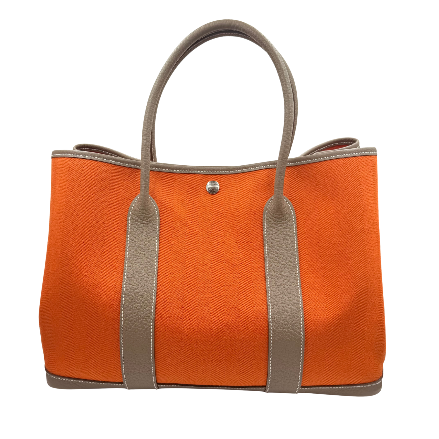 Hermès Toile Militaire & Vache Country Garden Party 36