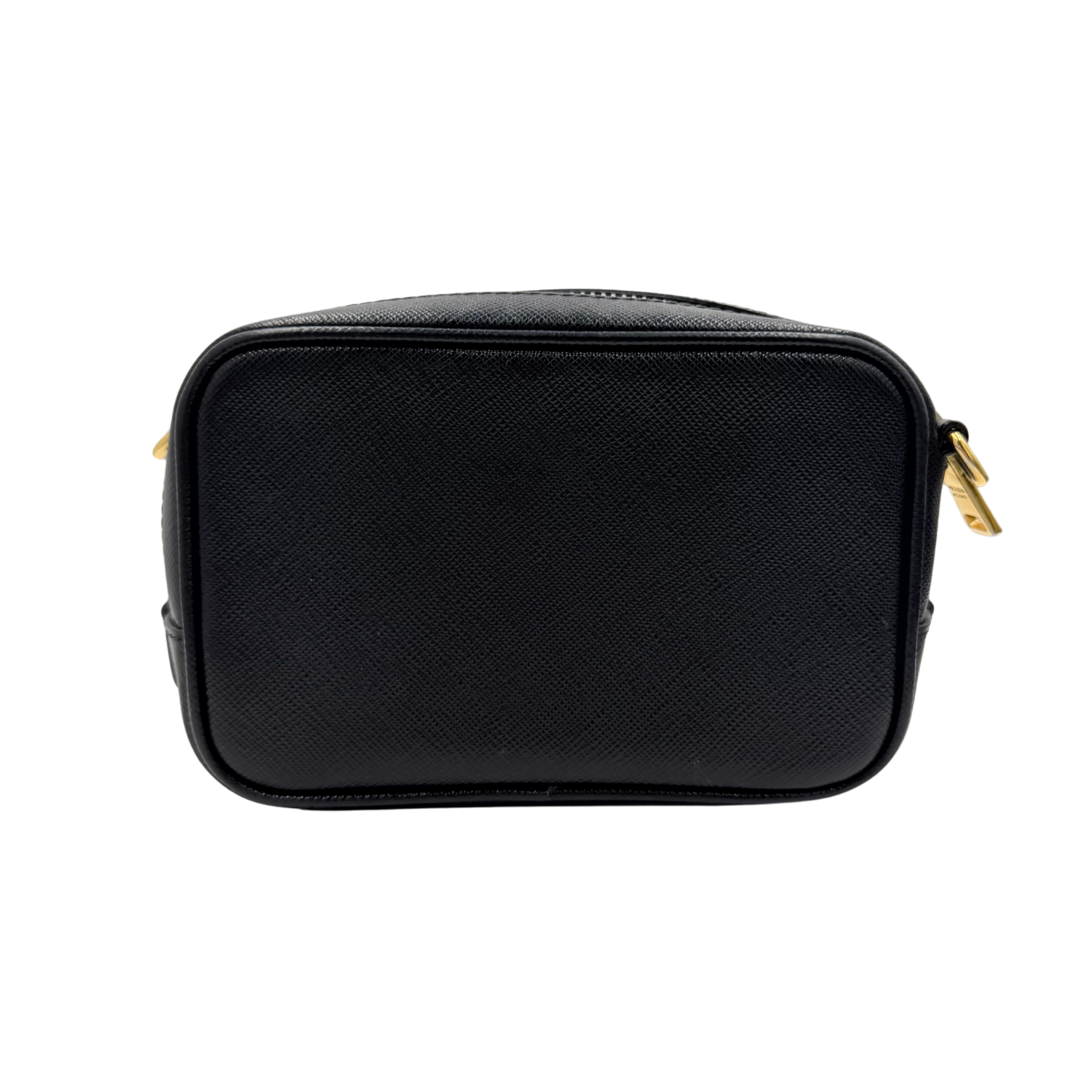 Prada Saffiano Mini Camera Crossbody Bag Black