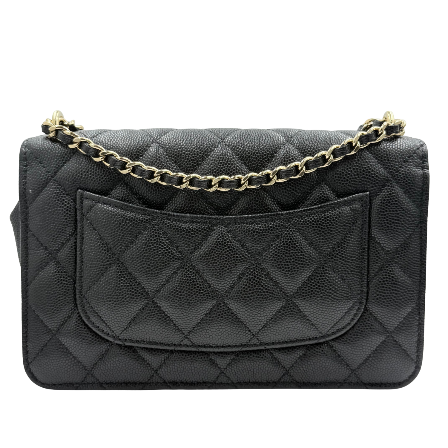Chanel Pocket Twins Wallet On Chain Black