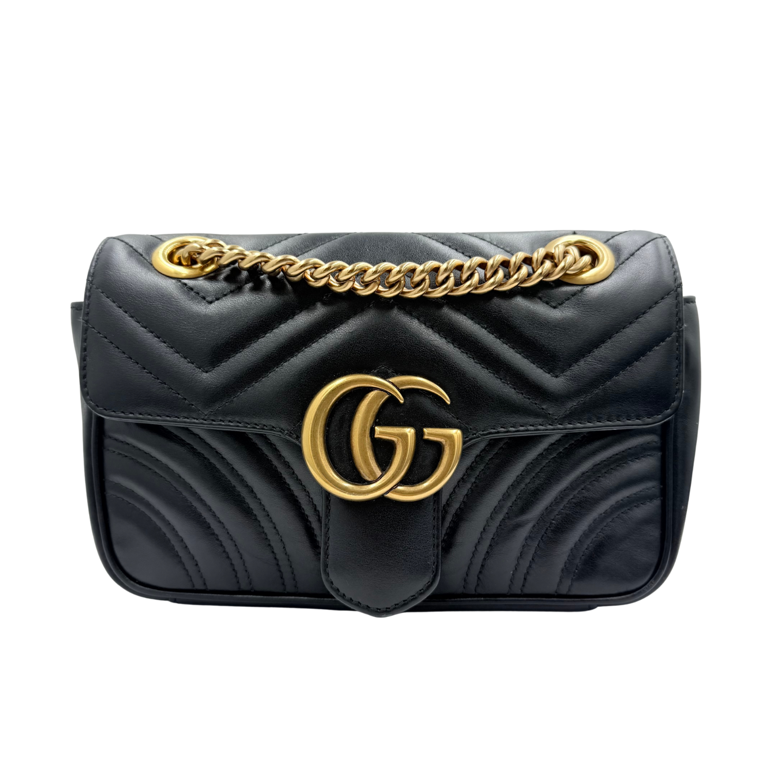 Gucci Small GG Marmont Bag Black