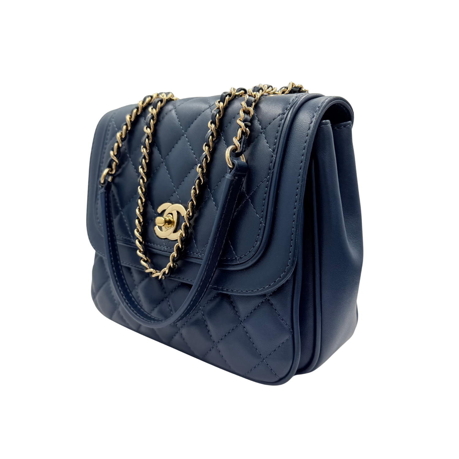 Chanel Lovely Day Flap Bag Navy