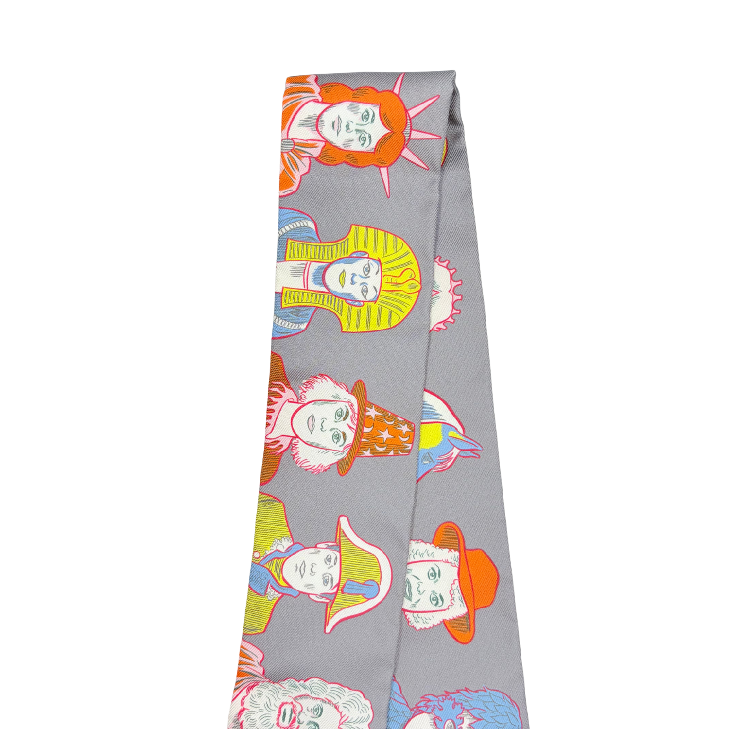 Hermès Silk Dress Code Twilly Gris