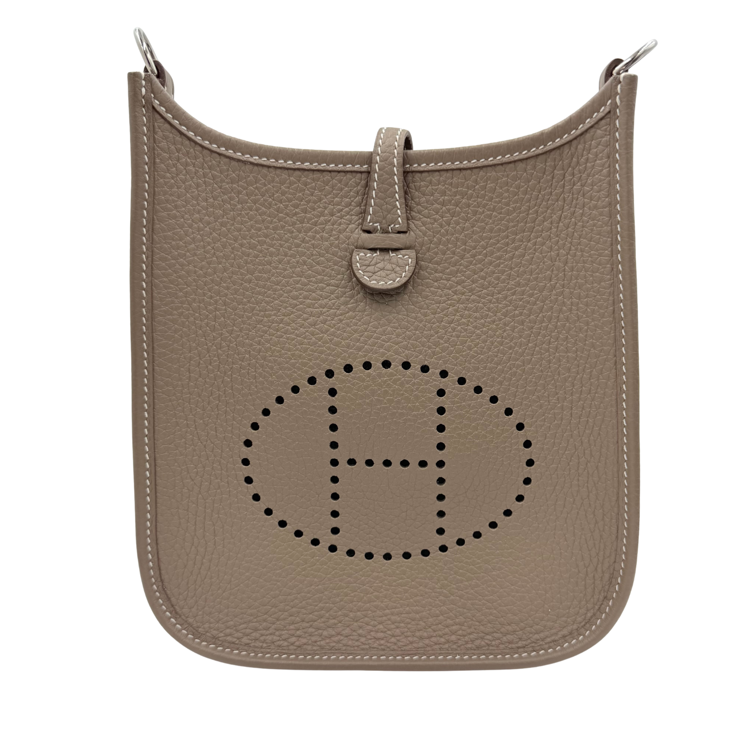 Hermès Clemence Evelyne II TPM 16 Etoupe Palladium Hardware