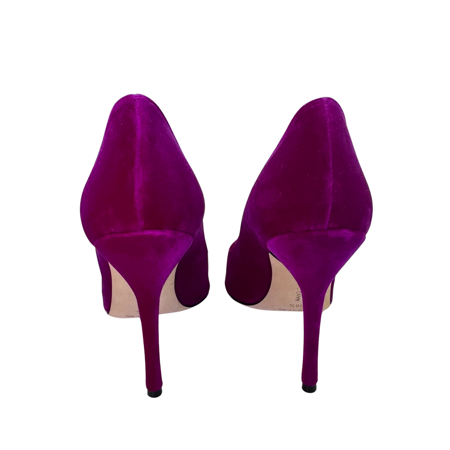 Manolo Blahnik Piera 90mm Velvet Pumps Purple