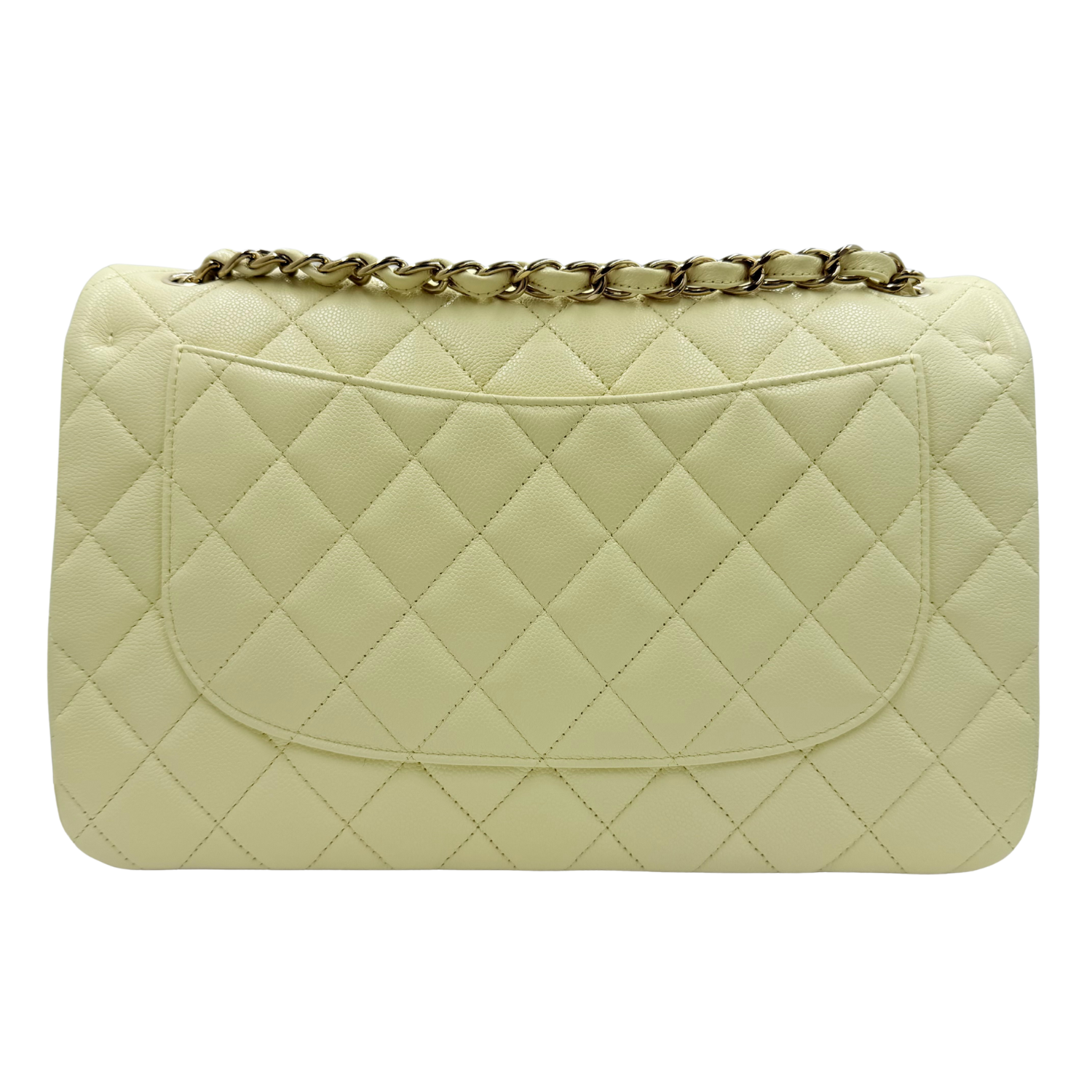 Chanel Jumbo Classic Double Flap Bag Light Green
