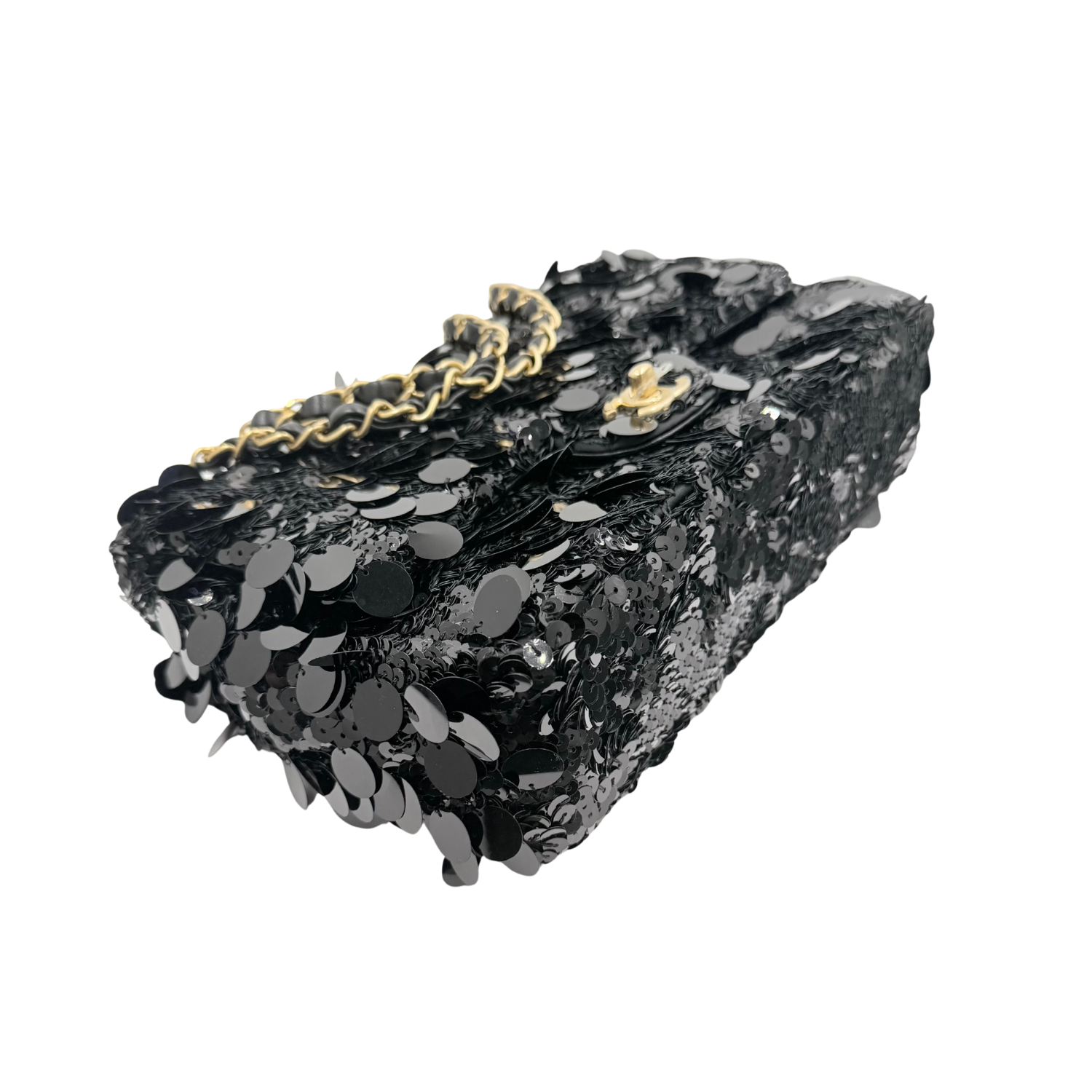 Chanel Limited Sequin Classic Flap Black