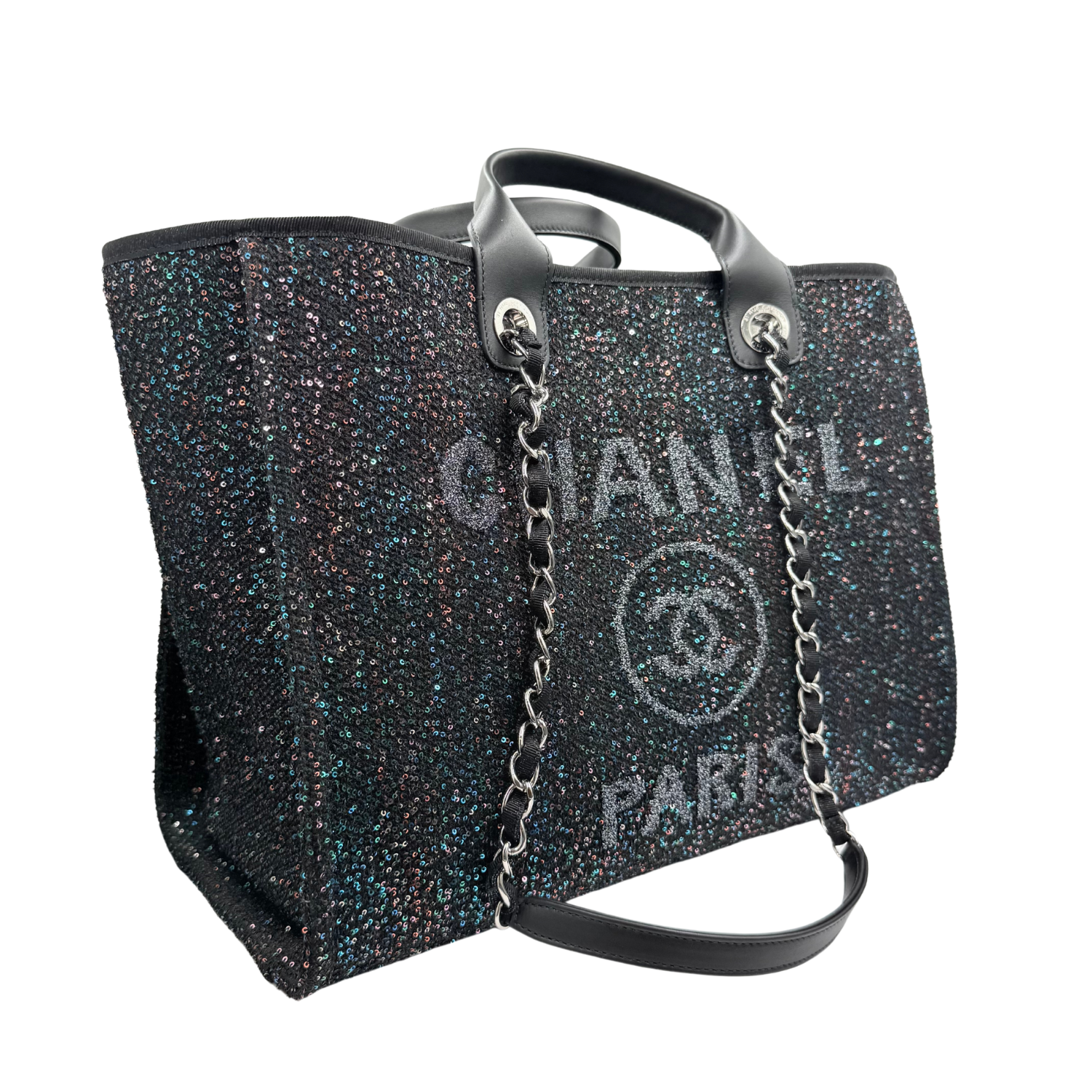 Chanel Large Sequin Deauville Tote
