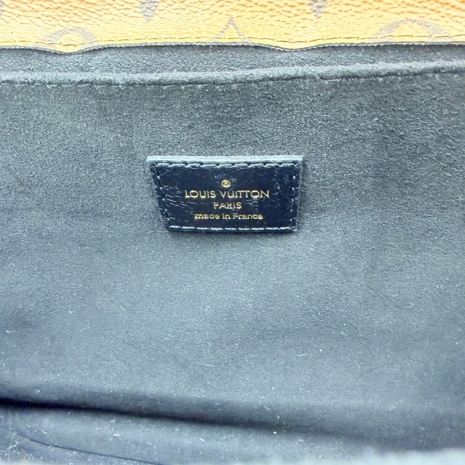 Medium Reversed Monogram Canvas Metis Bag Brown