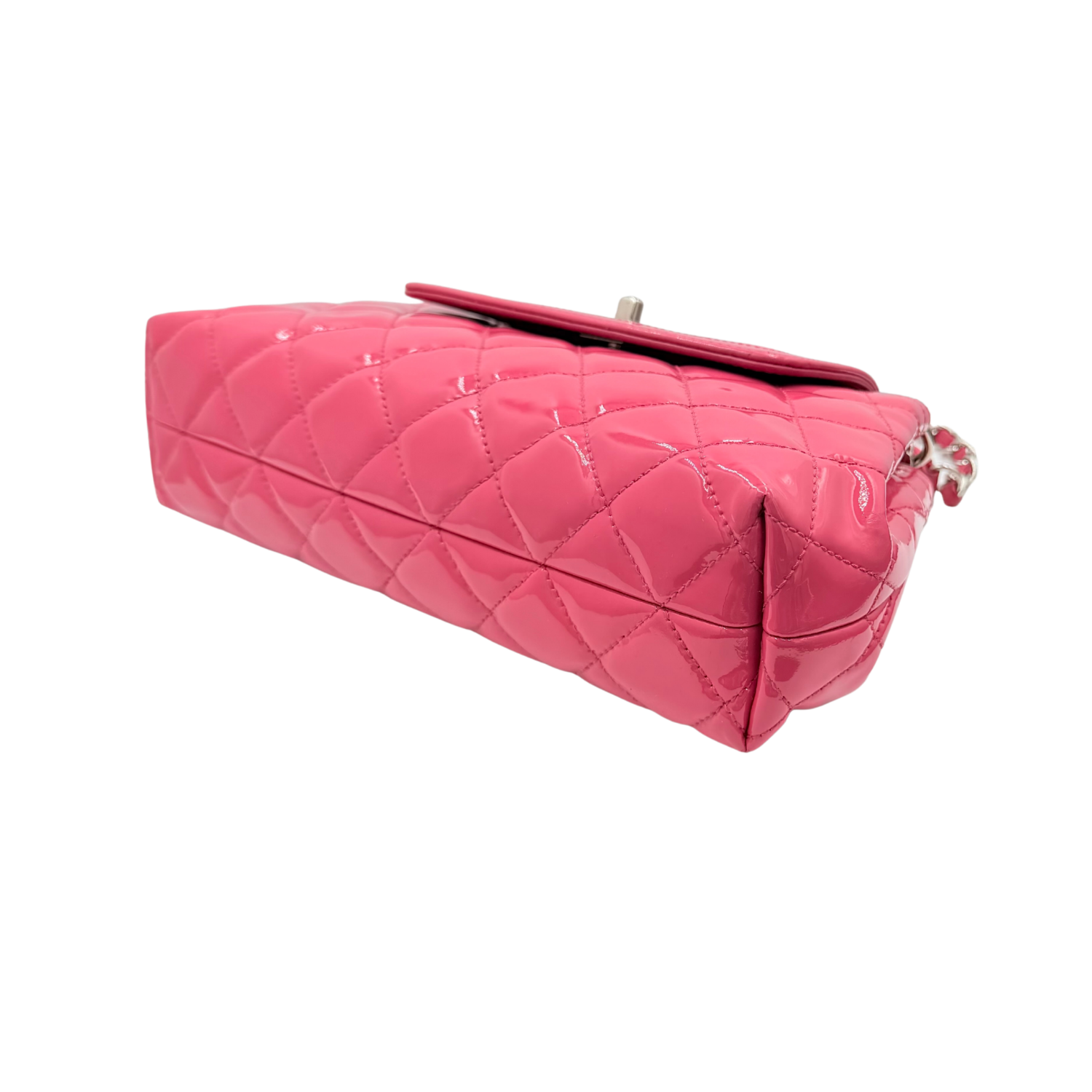 Small Coco Shine Accordion Bag Pink