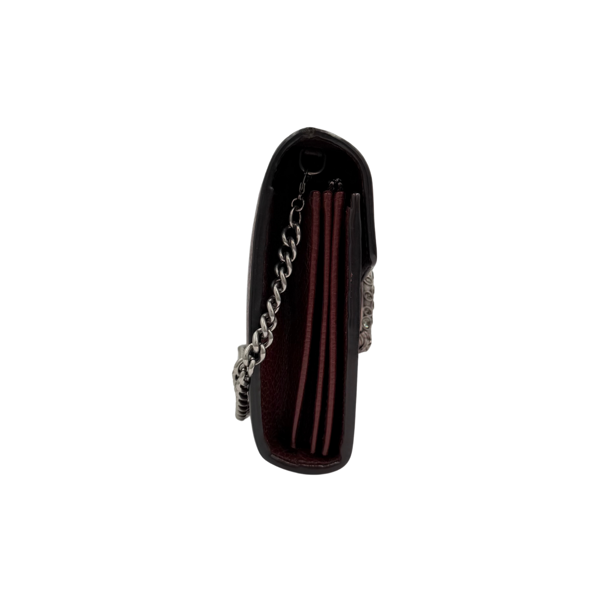 Small Dionysus Wallet on Chain Burgundy