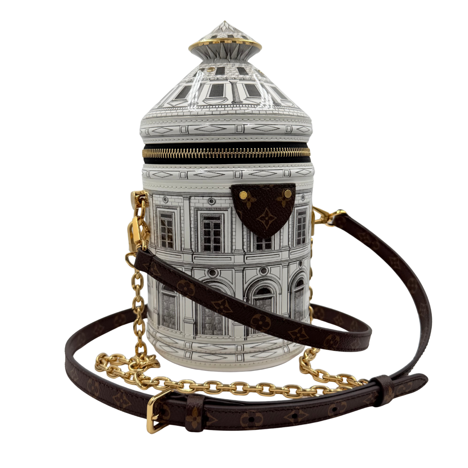 Louis Vuitton x Fornasetti Limited Edition 2021 Architettura Cannes Vase Bag