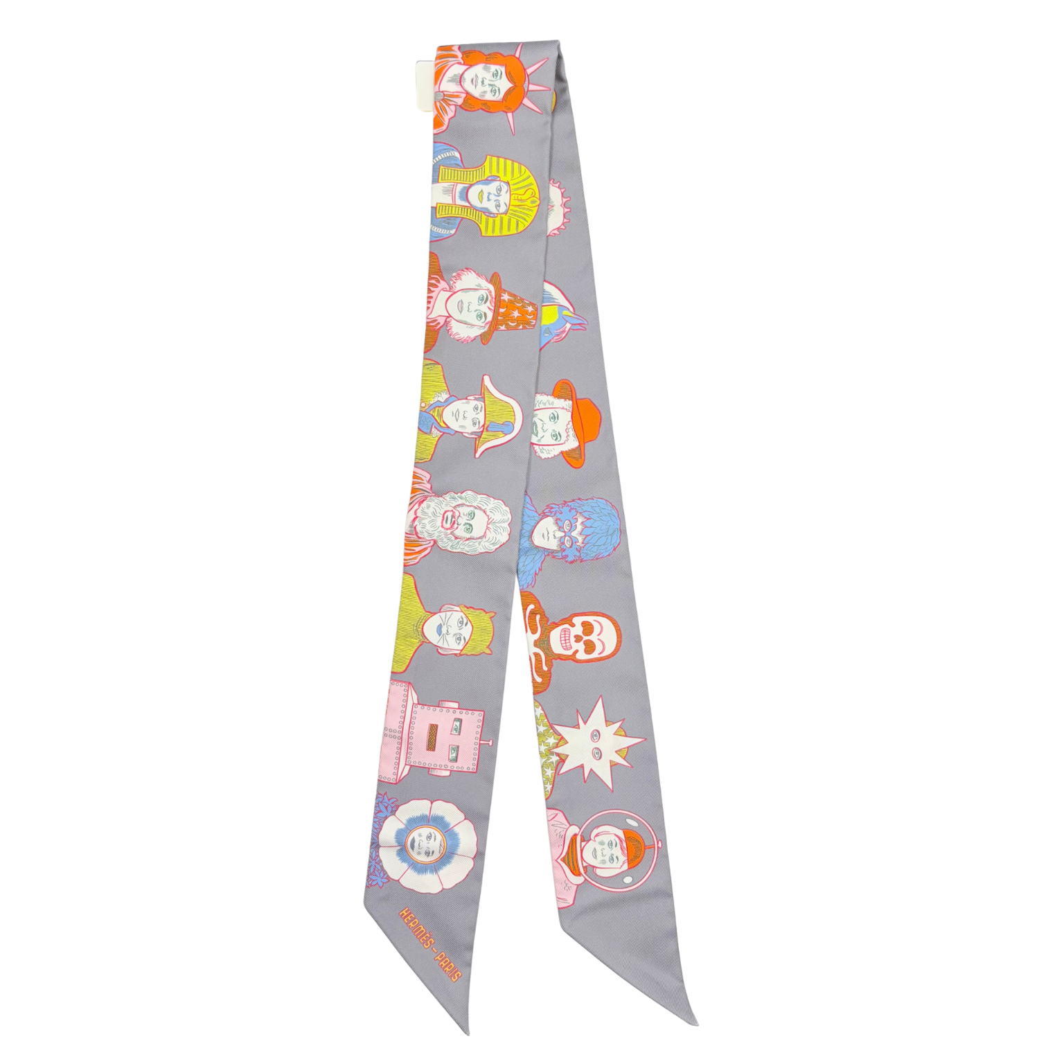 Hermès Silk Dress Code Twilly Gris