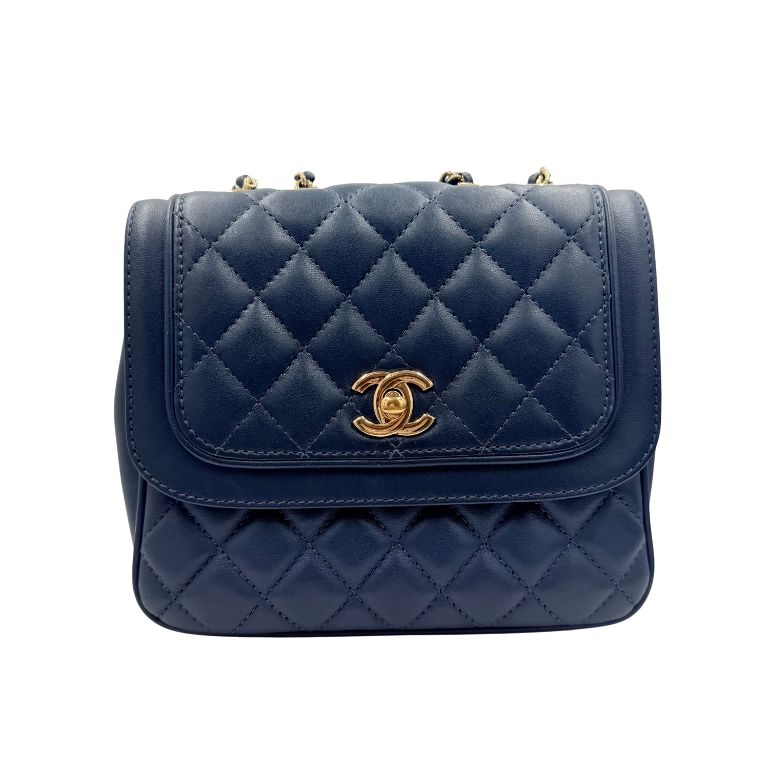 Chanel Lovely Day Flap Bag Navy