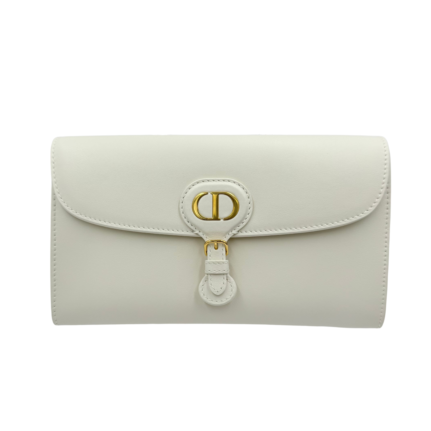 Christian Dior Bobby East West Wallet on Chain Cream