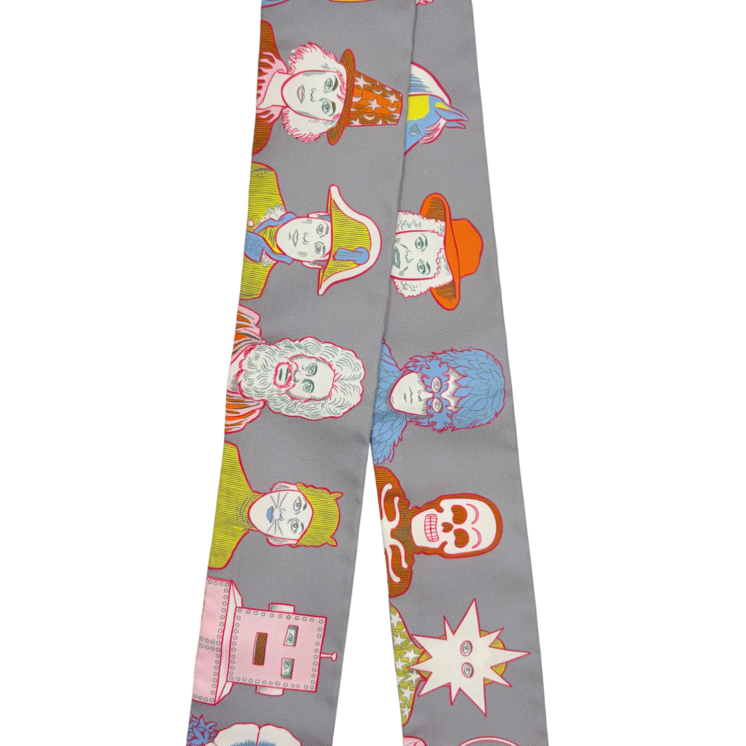 Hermès Silk Dress Code Twilly Gris