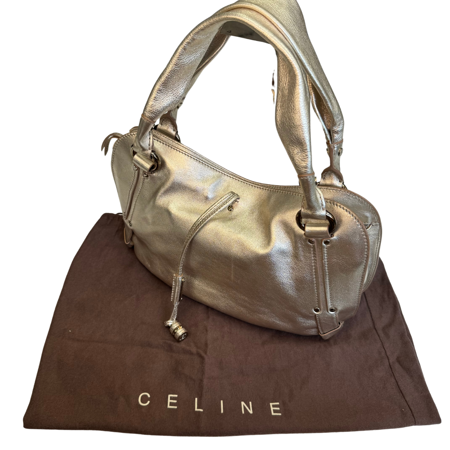 Celine Bittersweet Leather Medium Shoulder Bag