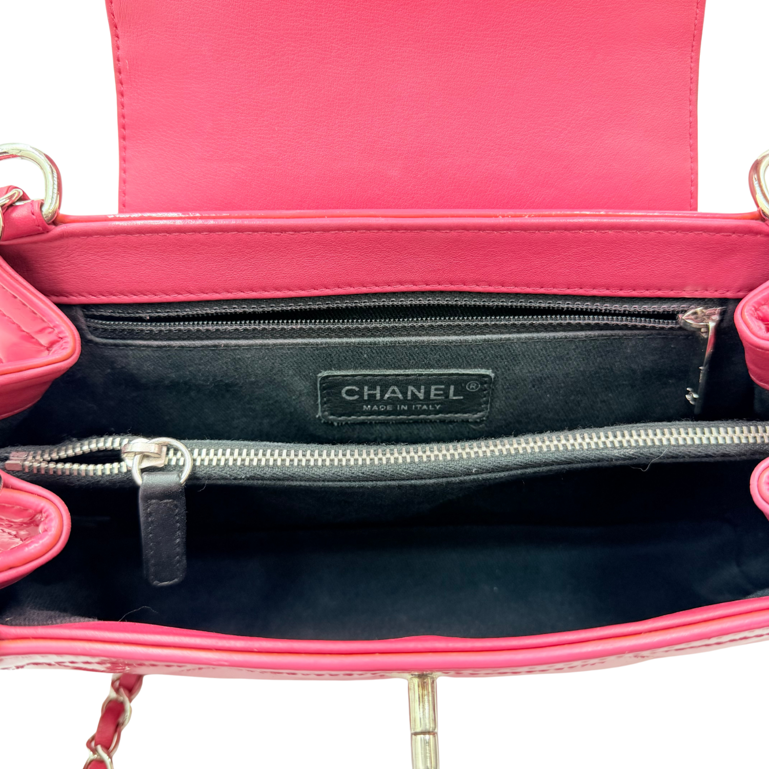 Small Coco Shine Accordion Bag Pink