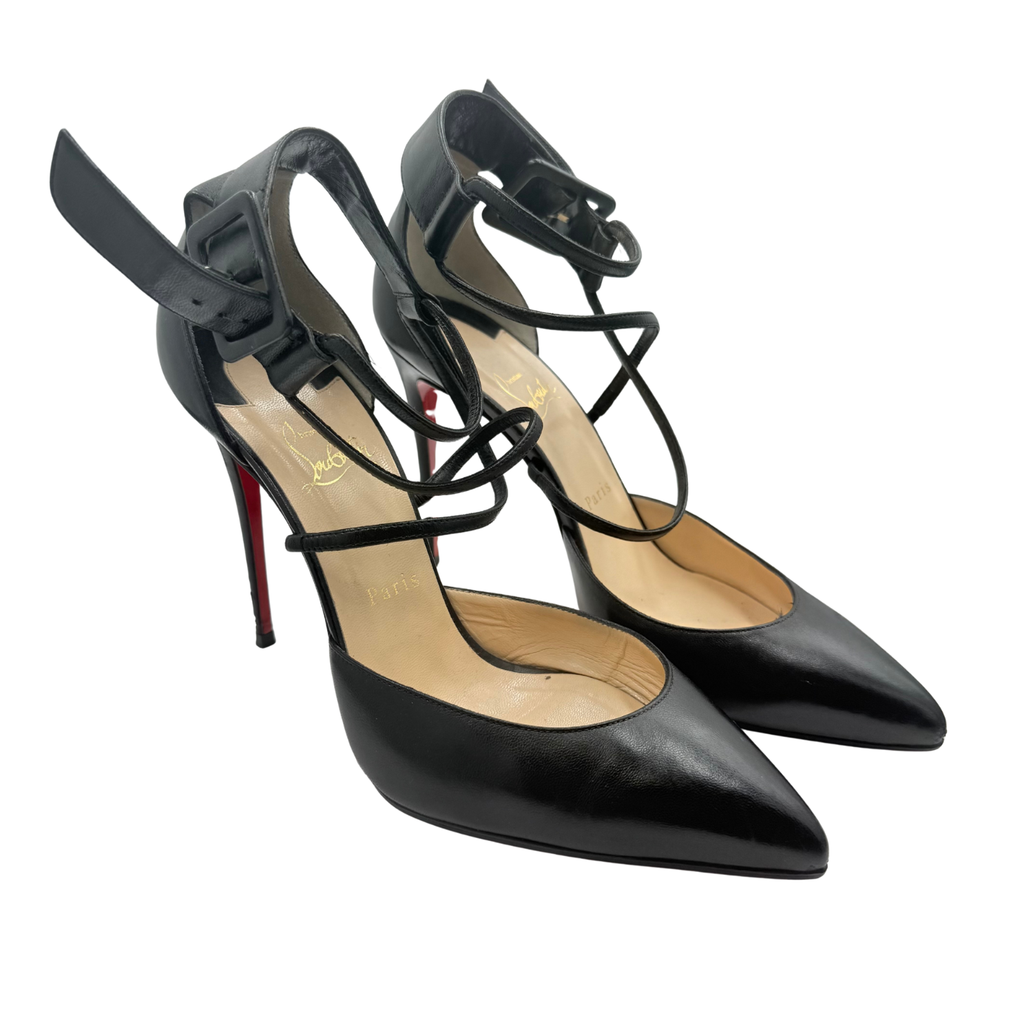 Christian Louboutin Leather D'Orsay Pumps Black